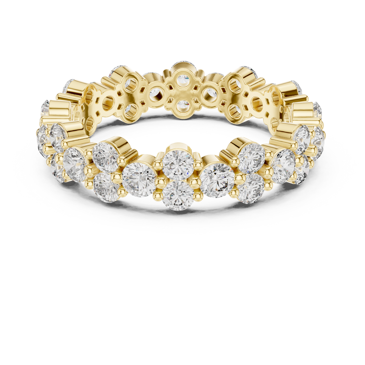 18K Rose Gold Lab-Grown Diamond Eternity Band Ring