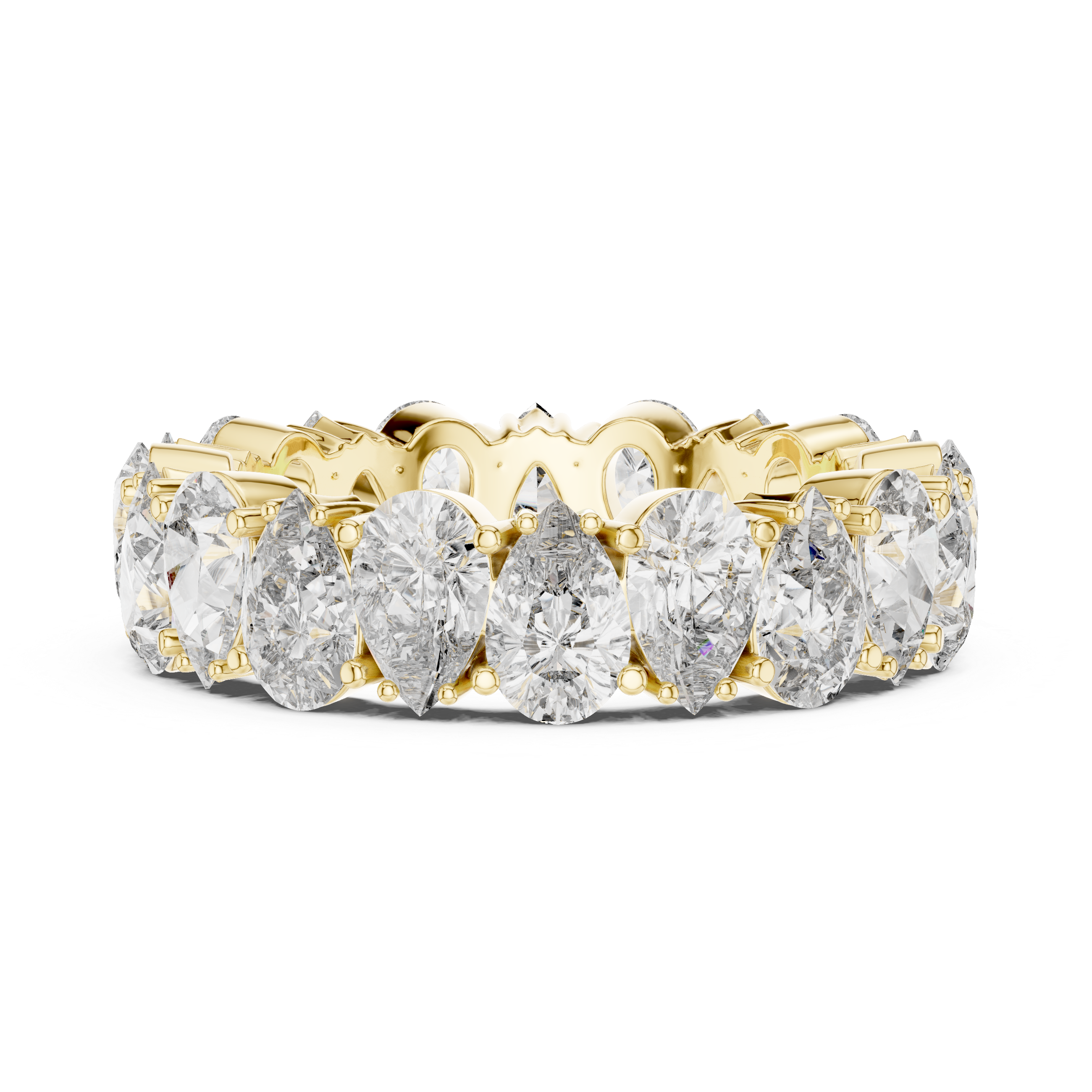 14K/18K Rose Gold Lab-Grown Diamond Eternity Band Ring