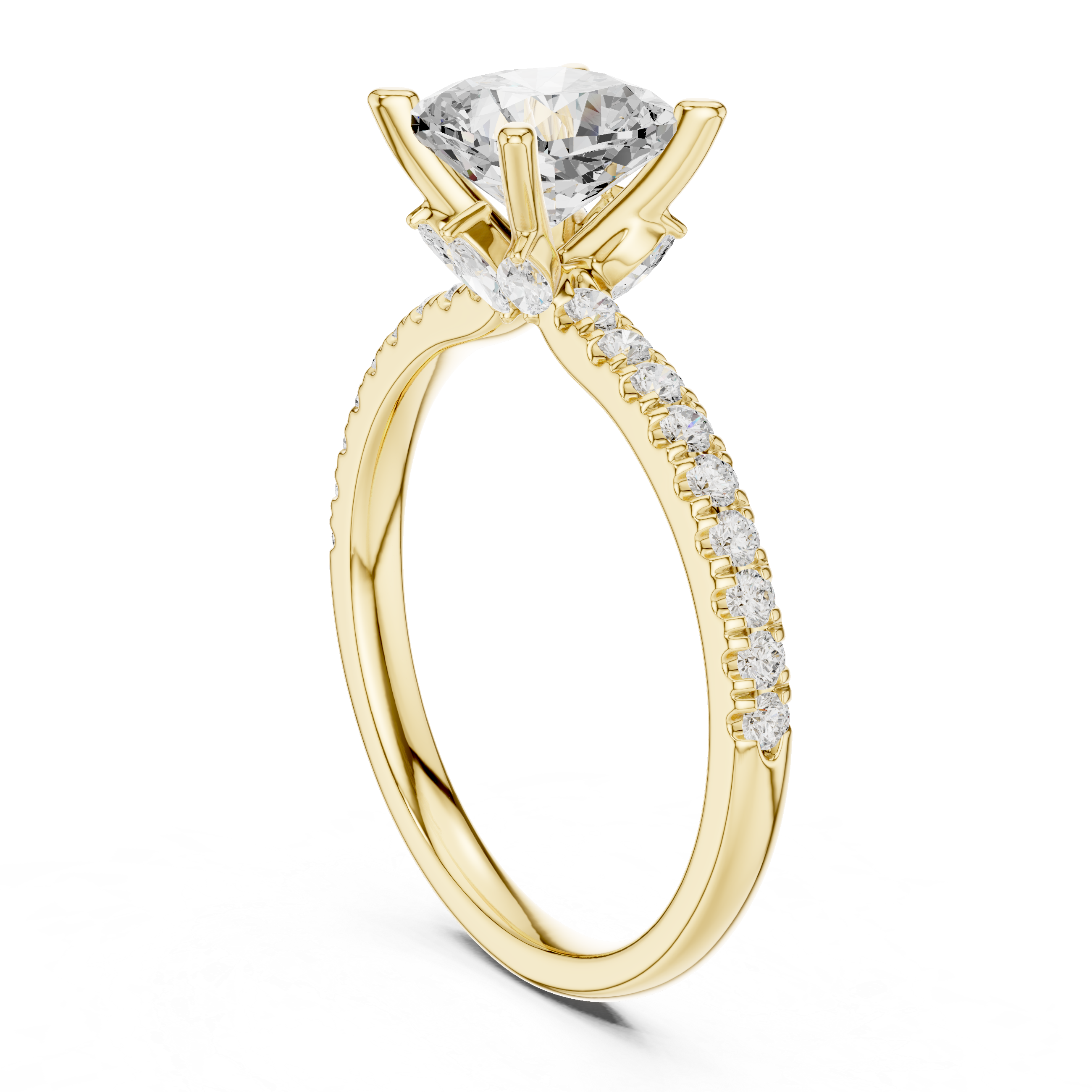 Classic Solitaire Lab-Grown Diamond Engagement Ring | 14K & 18K Gold