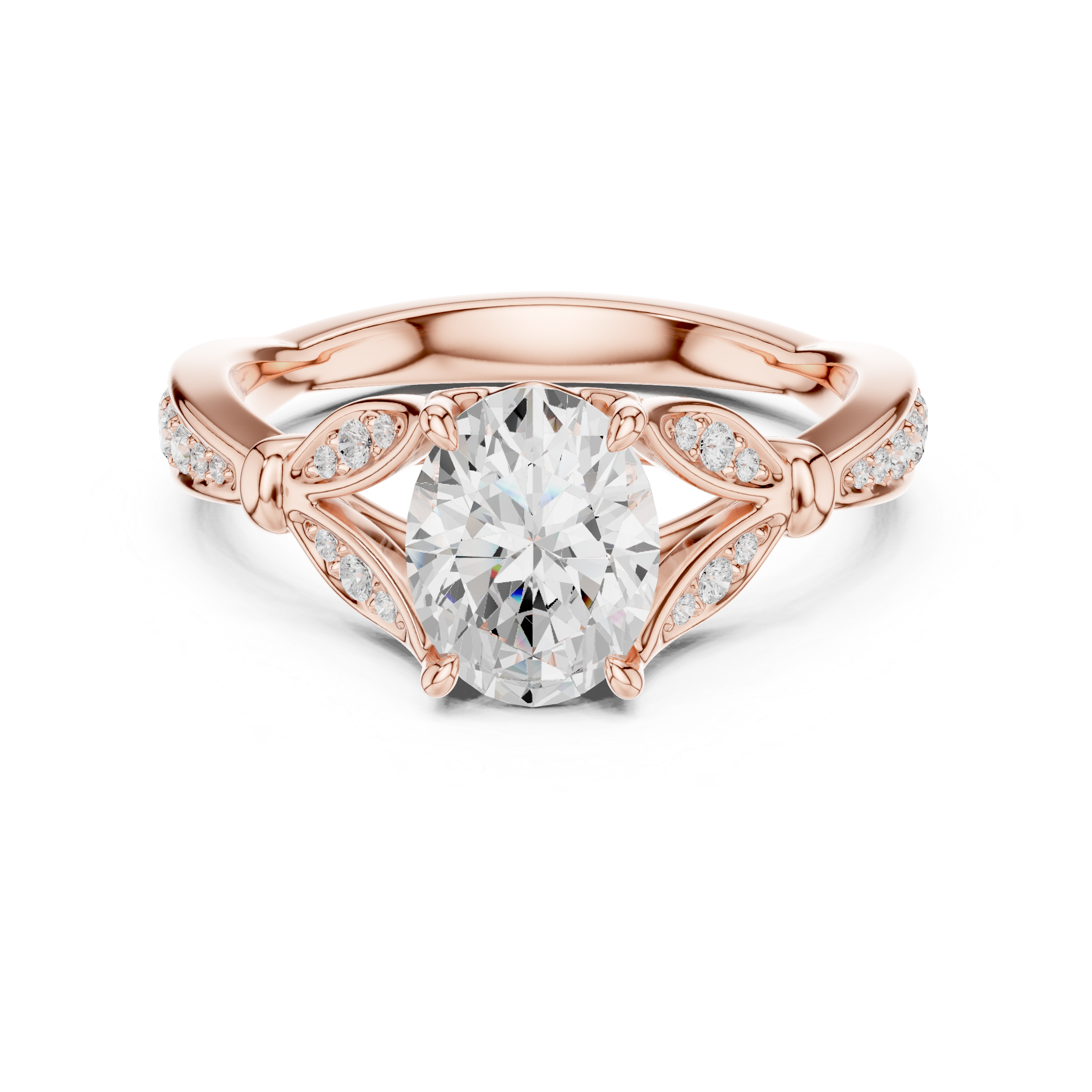 Vintage-Inspired Lab-Grown Diamond Engagement Ring | 14K & 18K Gold