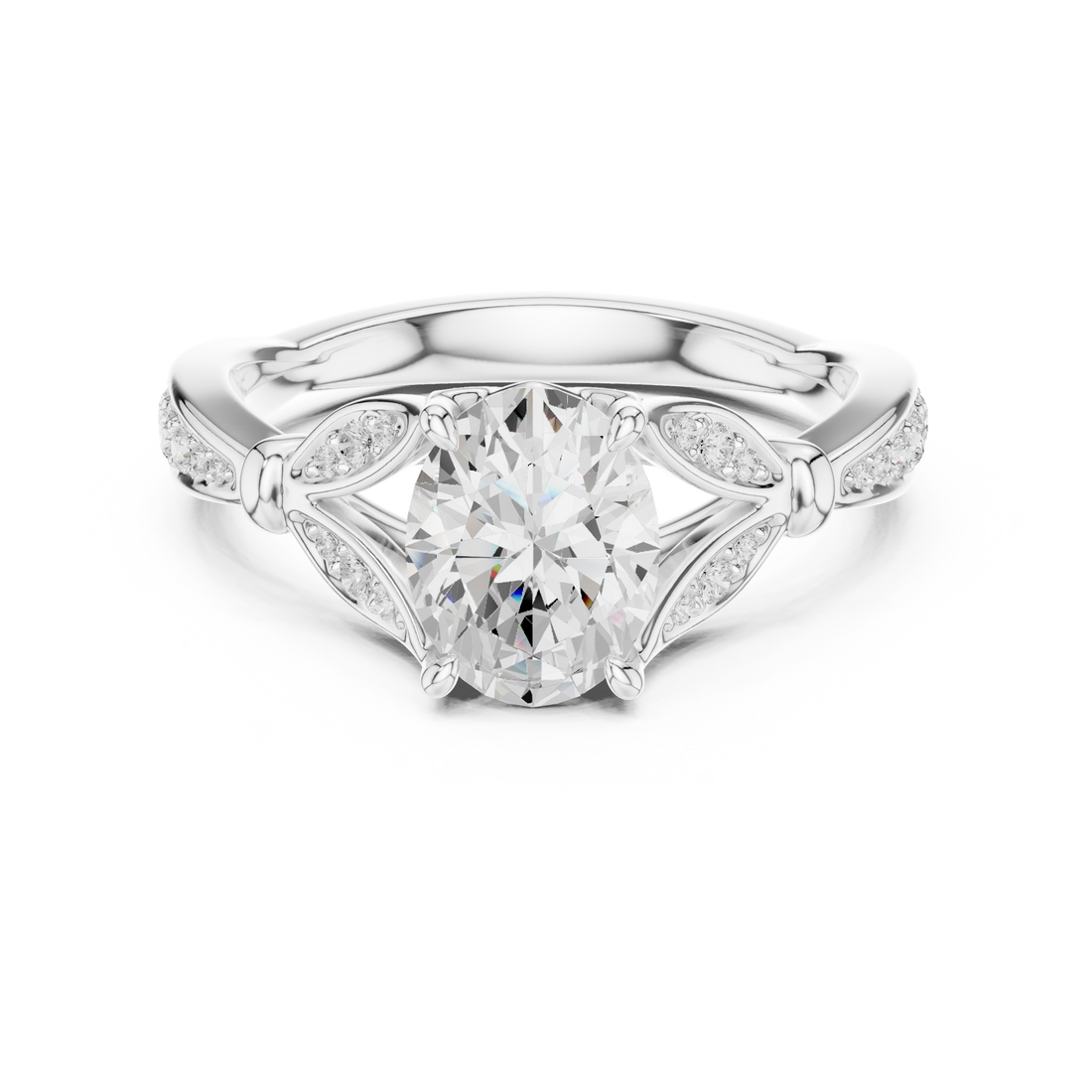 Vintage-Inspired Lab-Grown Diamond Engagement Ring | 14K & 18K Gold