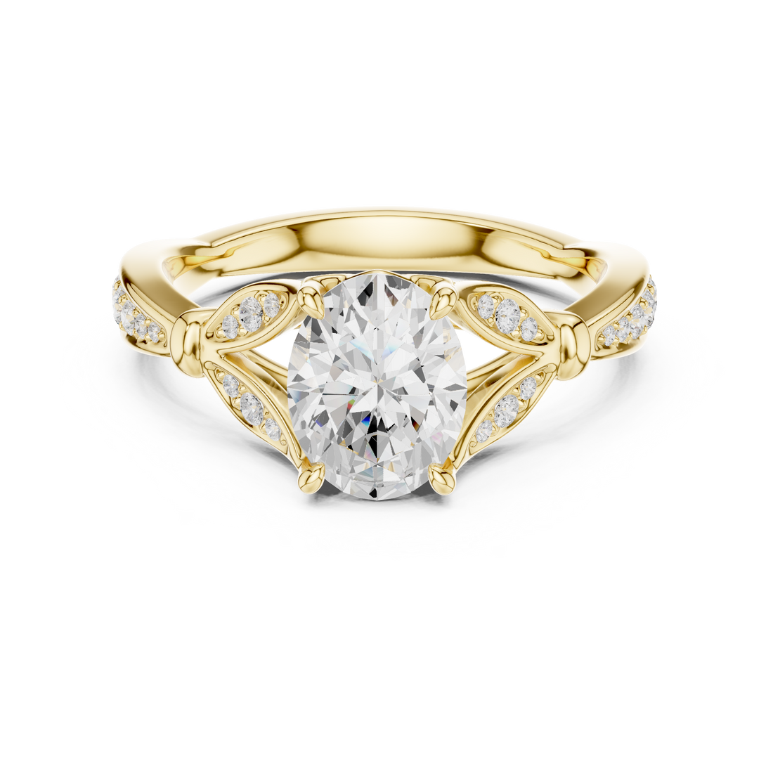 Vintage-Inspired Lab-Grown Diamond Engagement Ring | 14K & 18K Gold