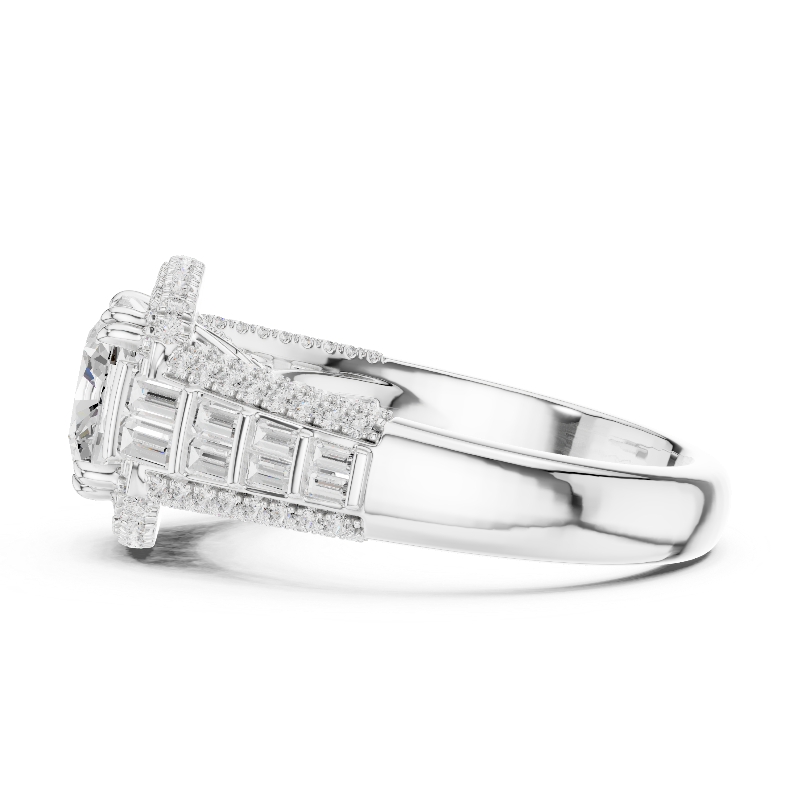 Luxury Emerald-Cut Lab-Grown Diamond Engagement Ring | 14K & 18K Gold