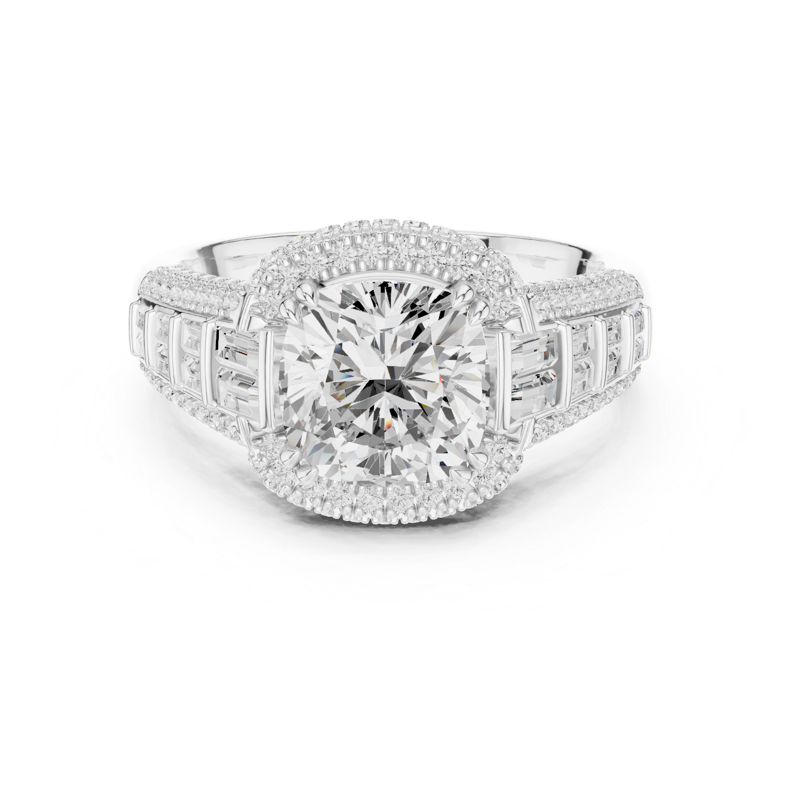 Luxury Emerald-Cut Lab-Grown Diamond Engagement Ring | 14K & 18K Gold