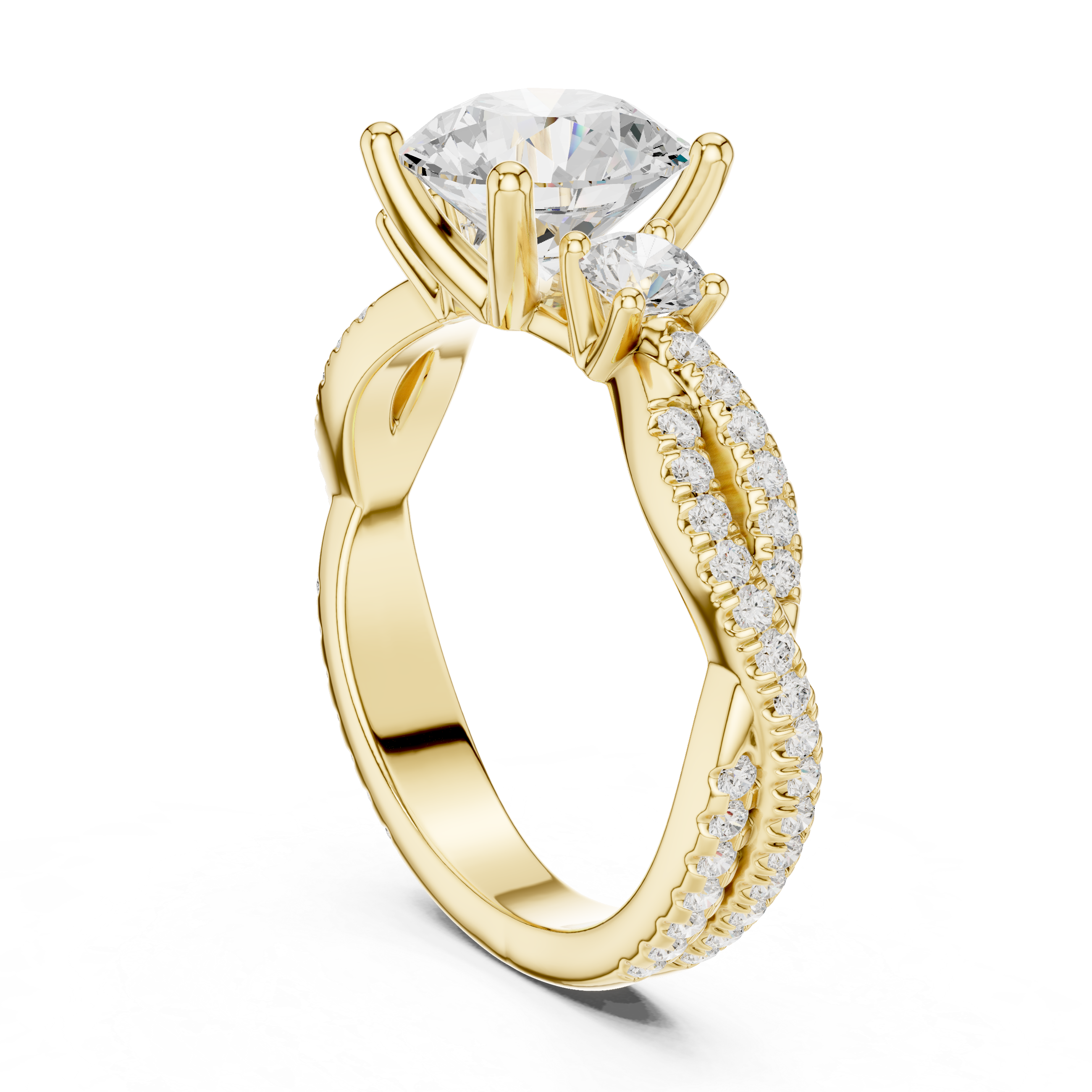 Marquise-Cut Lab-Grown Diamond Engagement Ring | 14K & 18K Gold