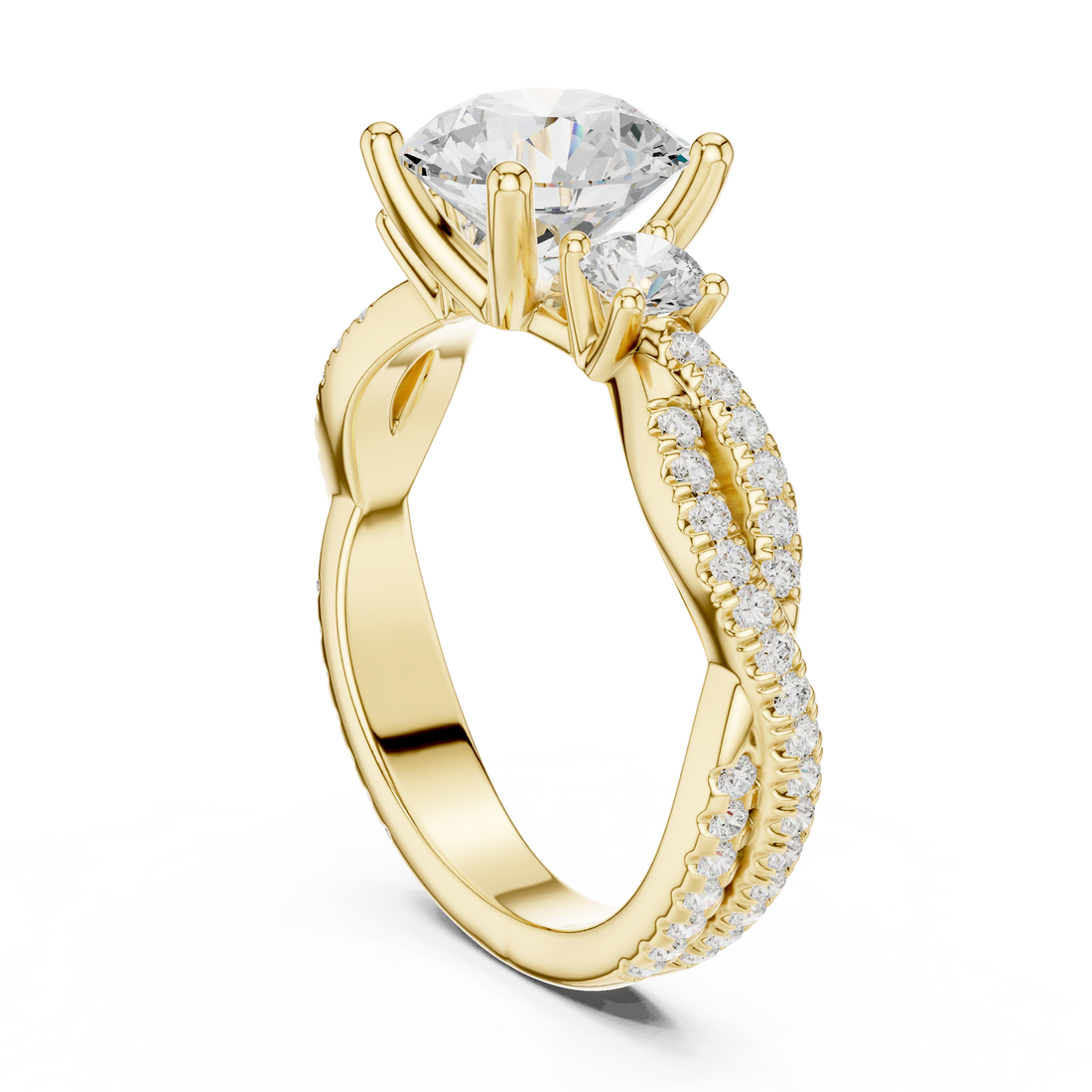 Marquise-Cut Lab-Grown Diamond Engagement Ring | 14K & 18K Gold