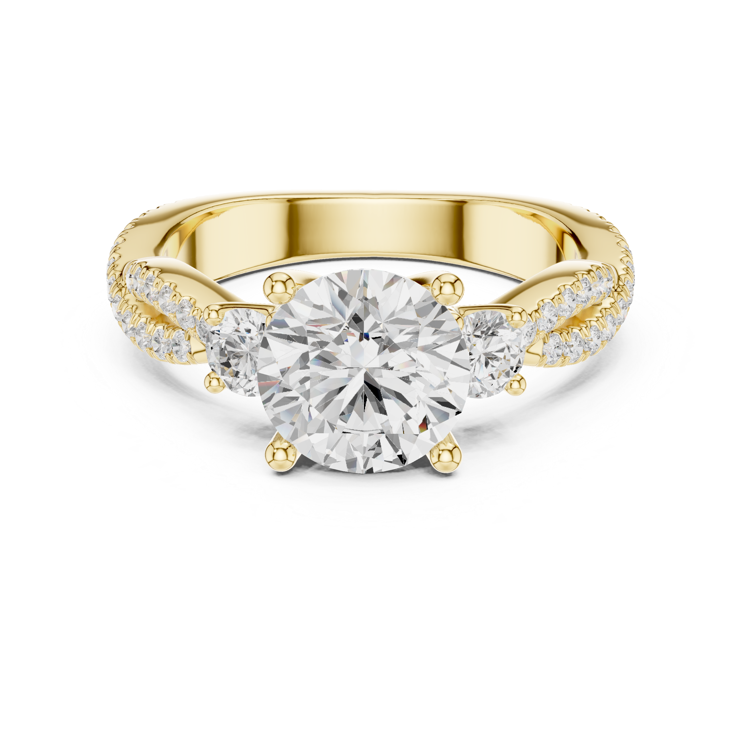 Marquise-Cut Lab-Grown Diamond Engagement Ring | 14K & 18K Gold