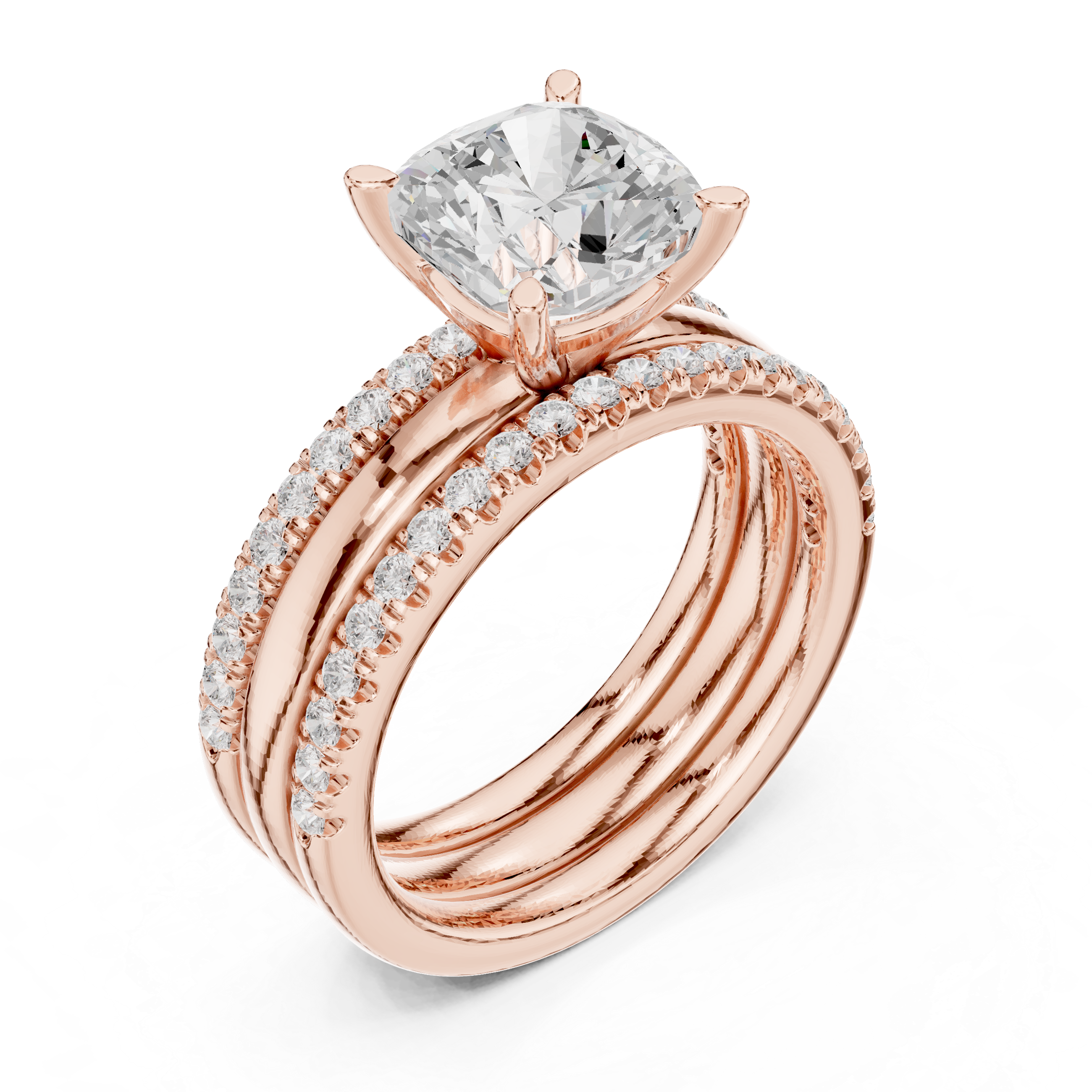 Elegant Rose Gold Lab-Grown Diamond Solitaire Ring – Kiashaa Jewellery