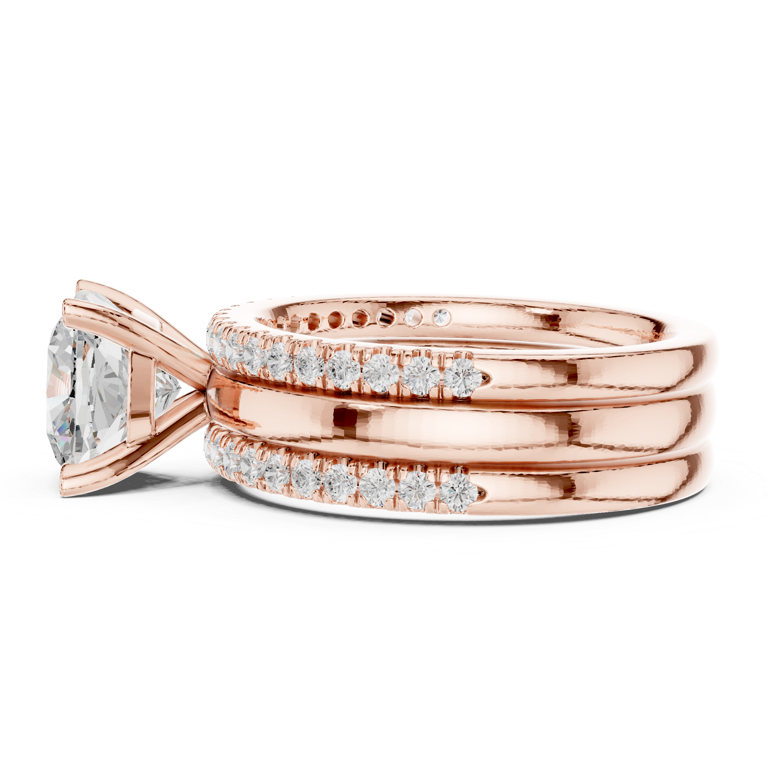 Elegant Rose Gold Lab-Grown Diamond Solitaire Ring – Kiashaa Jewellery