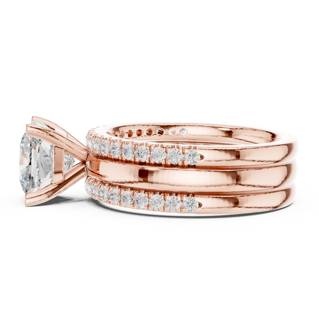 Elegant Rose Gold Lab-Grown Diamond Solitaire Ring – Kiashaa Jewellery
