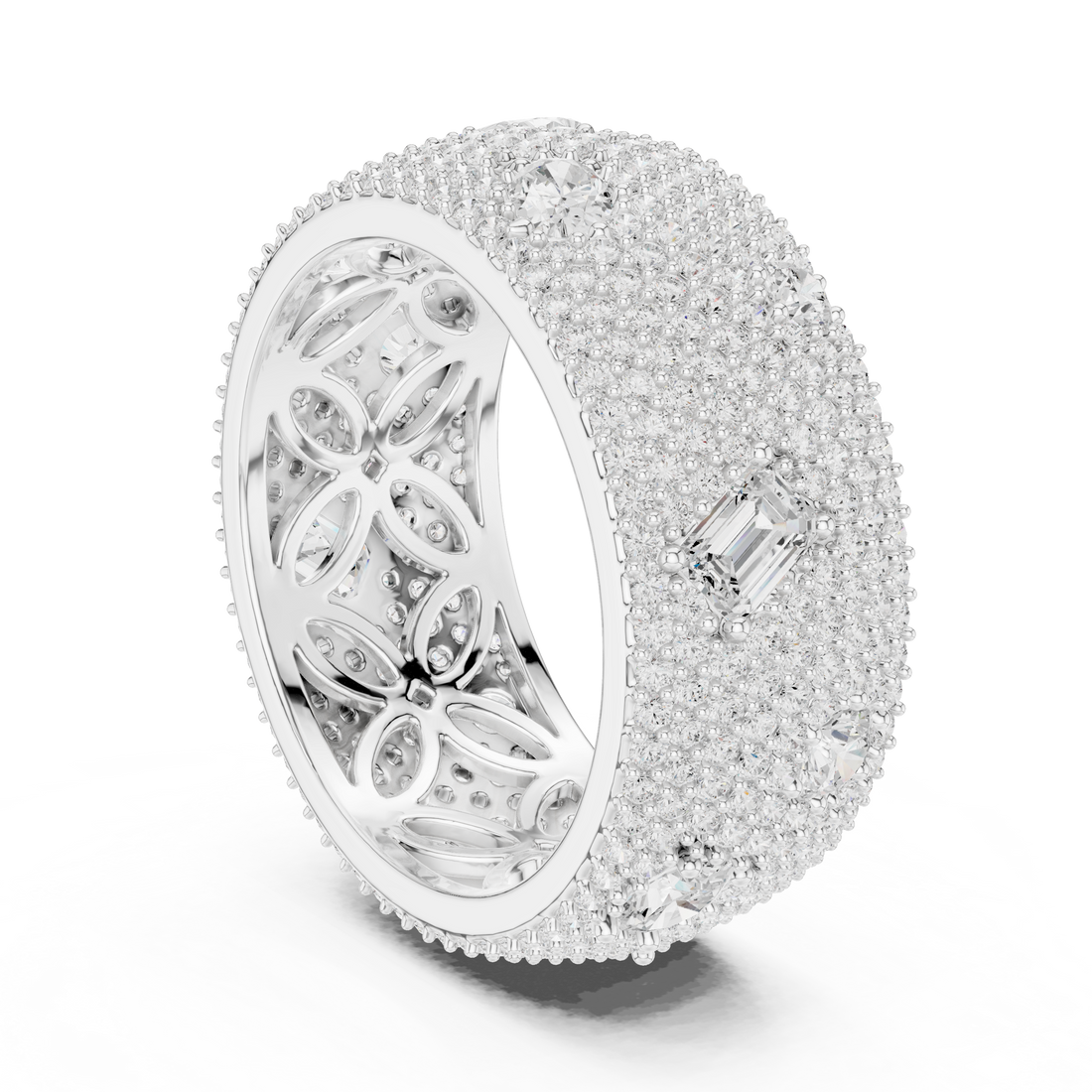 Luxury Rose Gold Lab-Grown Diamond Statement Ring – Kiashaa Jewellery