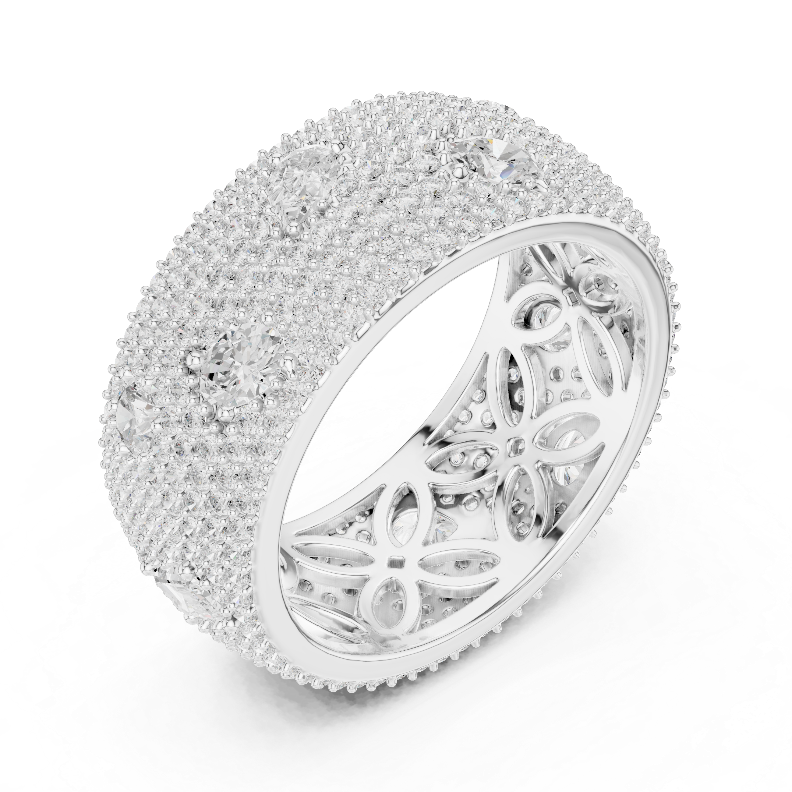 Luxury Rose Gold Lab-Grown Diamond Statement Ring – Kiashaa Jewellery