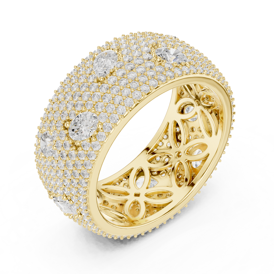 Luxury Rose Gold Lab-Grown Diamond Statement Ring – Kiashaa Jewellery
