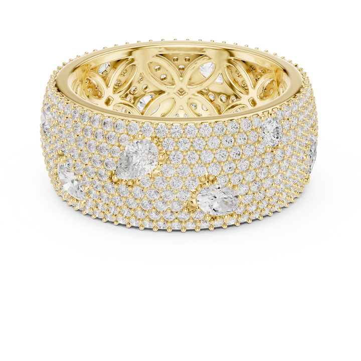 Luxury Rose Gold Lab-Grown Diamond Statement Ring – Kiashaa Jewellery