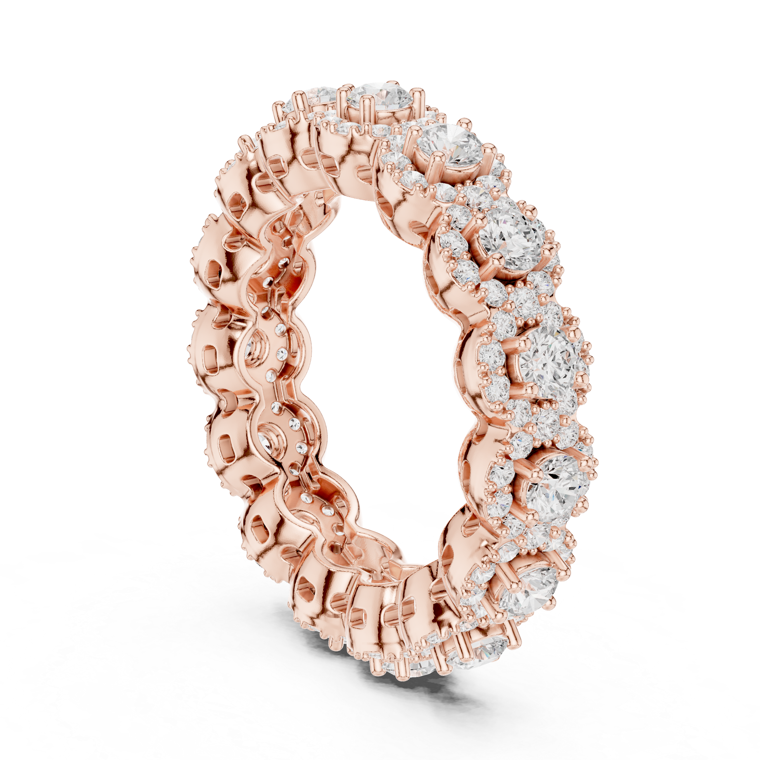Round Brilliant Lab-Grown Diamond Eternity Ring – Kiashaa Jewellery