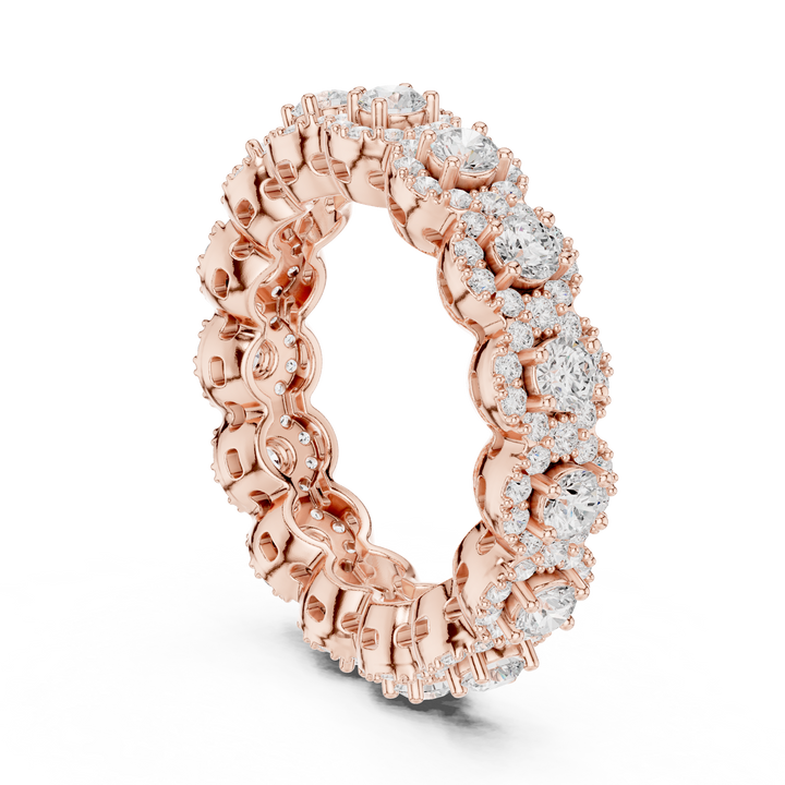 Round Brilliant Lab-Grown Diamond Eternity Ring – Kiashaa Jewellery