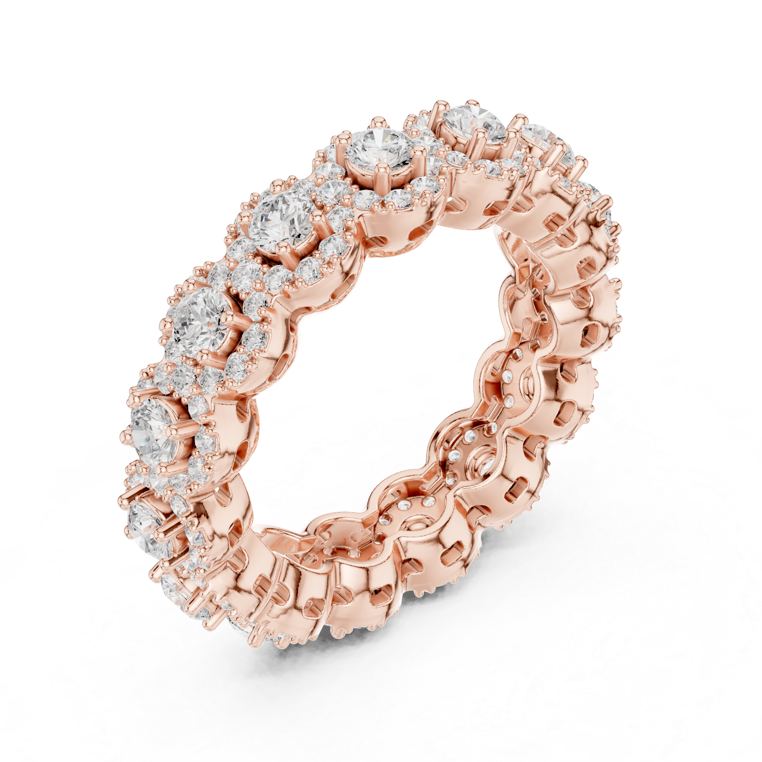 Round Brilliant Lab-Grown Diamond Eternity Ring – Kiashaa Jewellery