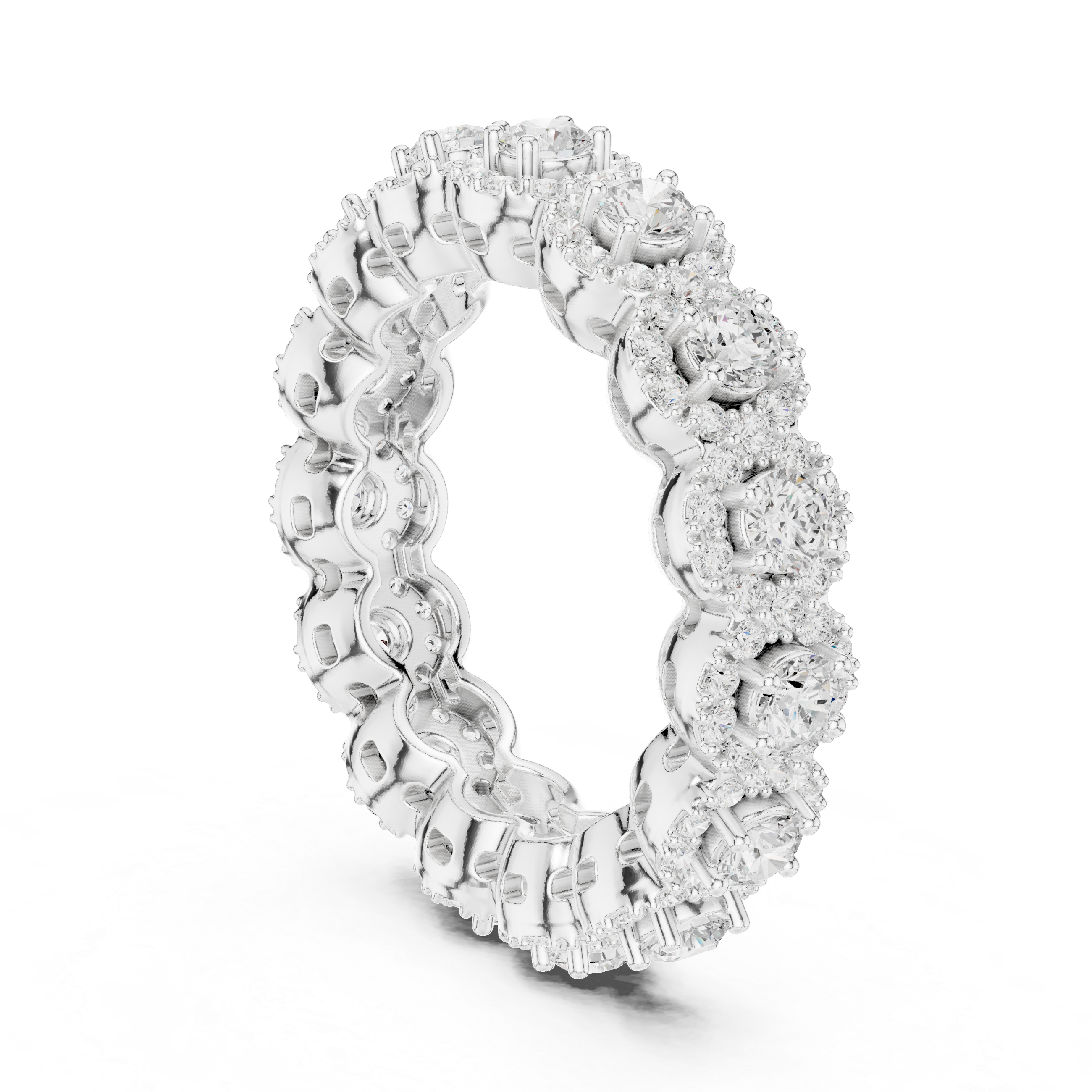 Round Brilliant Lab-Grown Diamond Eternity Ring – Kiashaa Jewellery