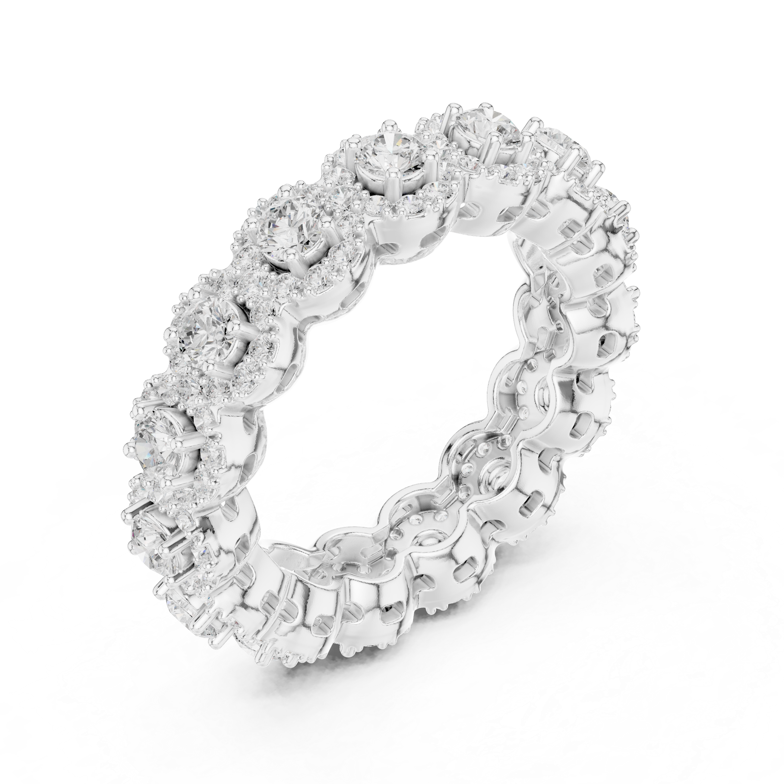 Round Brilliant Lab-Grown Diamond Eternity Ring – Kiashaa Jewellery
