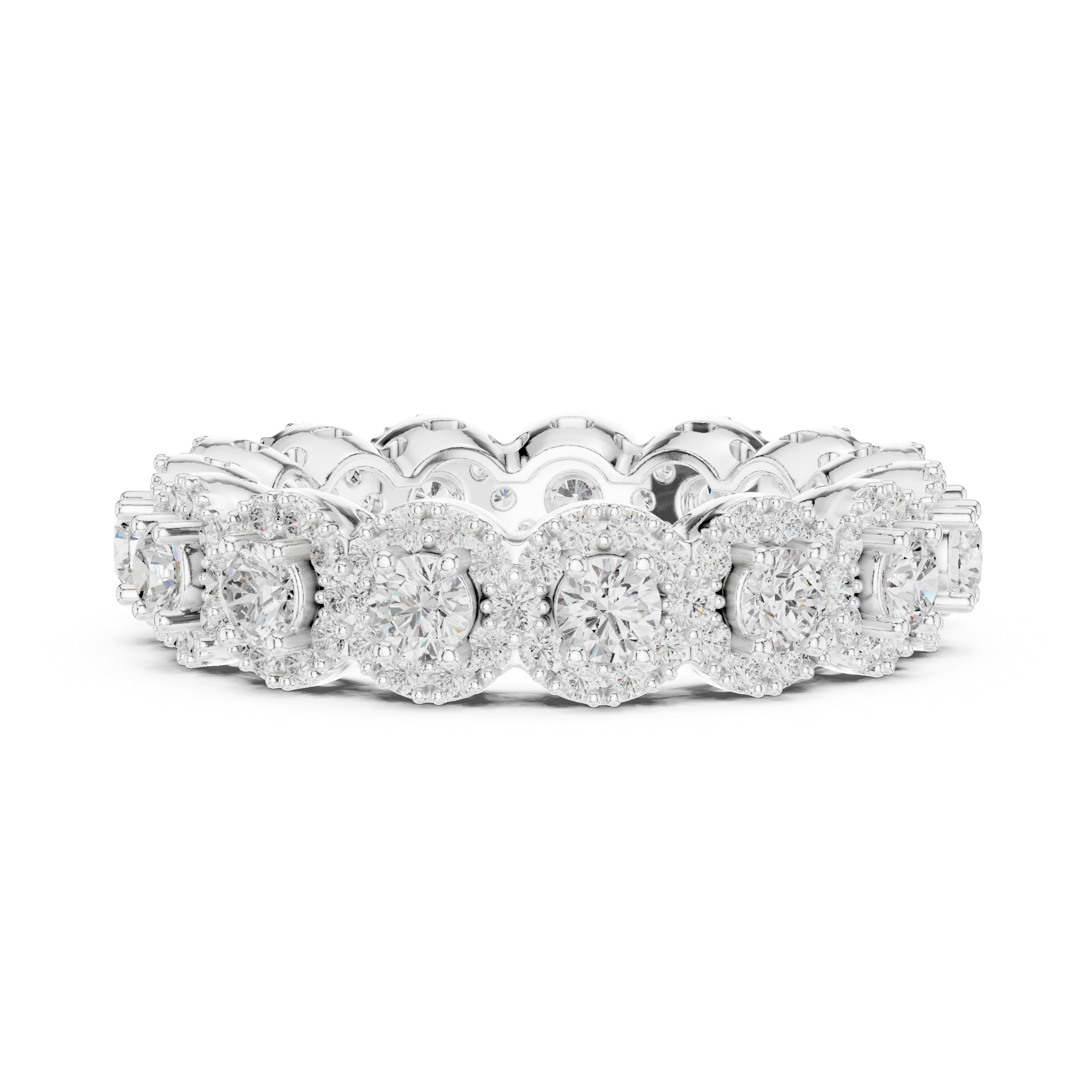 Round Brilliant Lab-Grown Diamond Eternity Ring – Kiashaa Jewellery