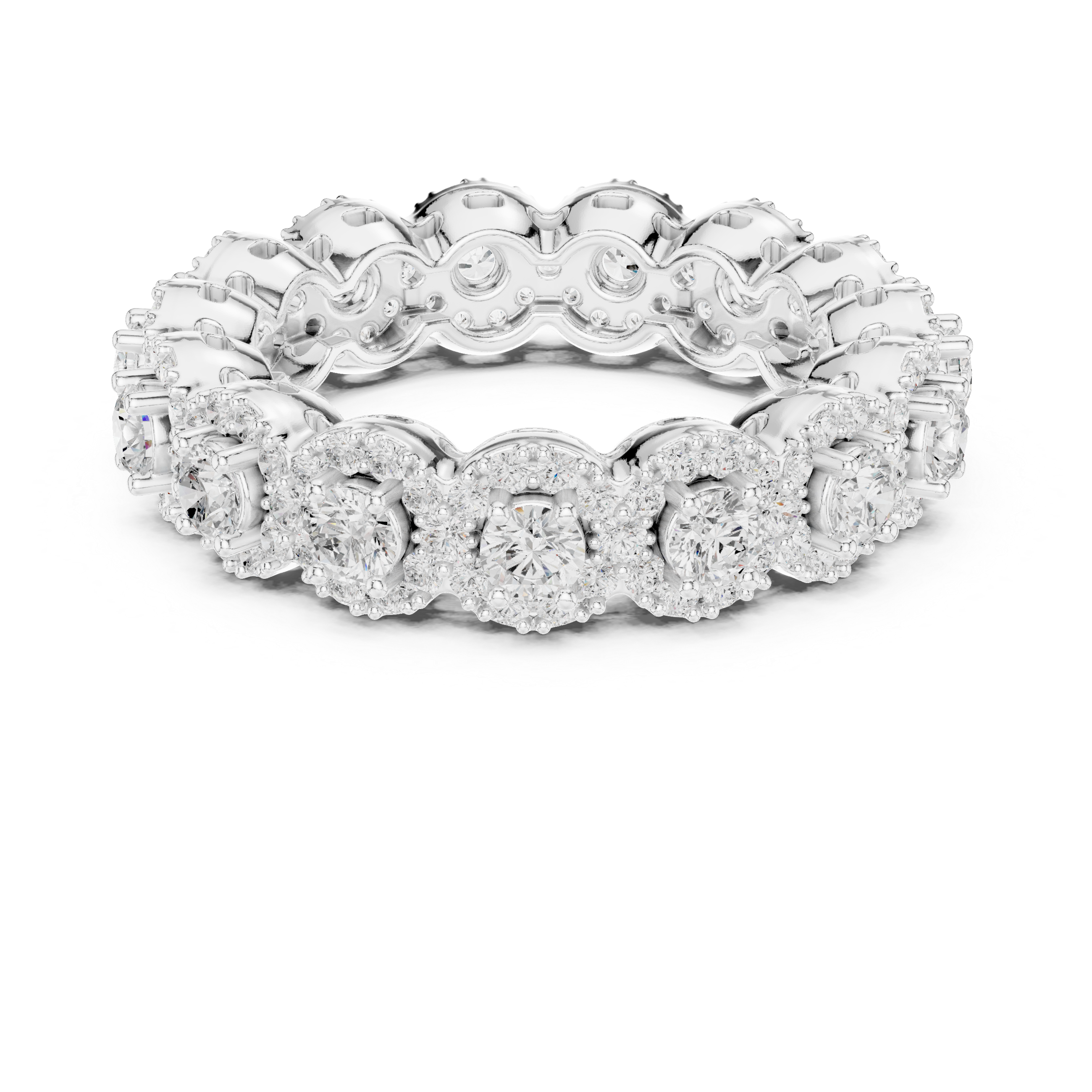 Round Brilliant Lab-Grown Diamond Eternity Ring – Kiashaa Jewellery