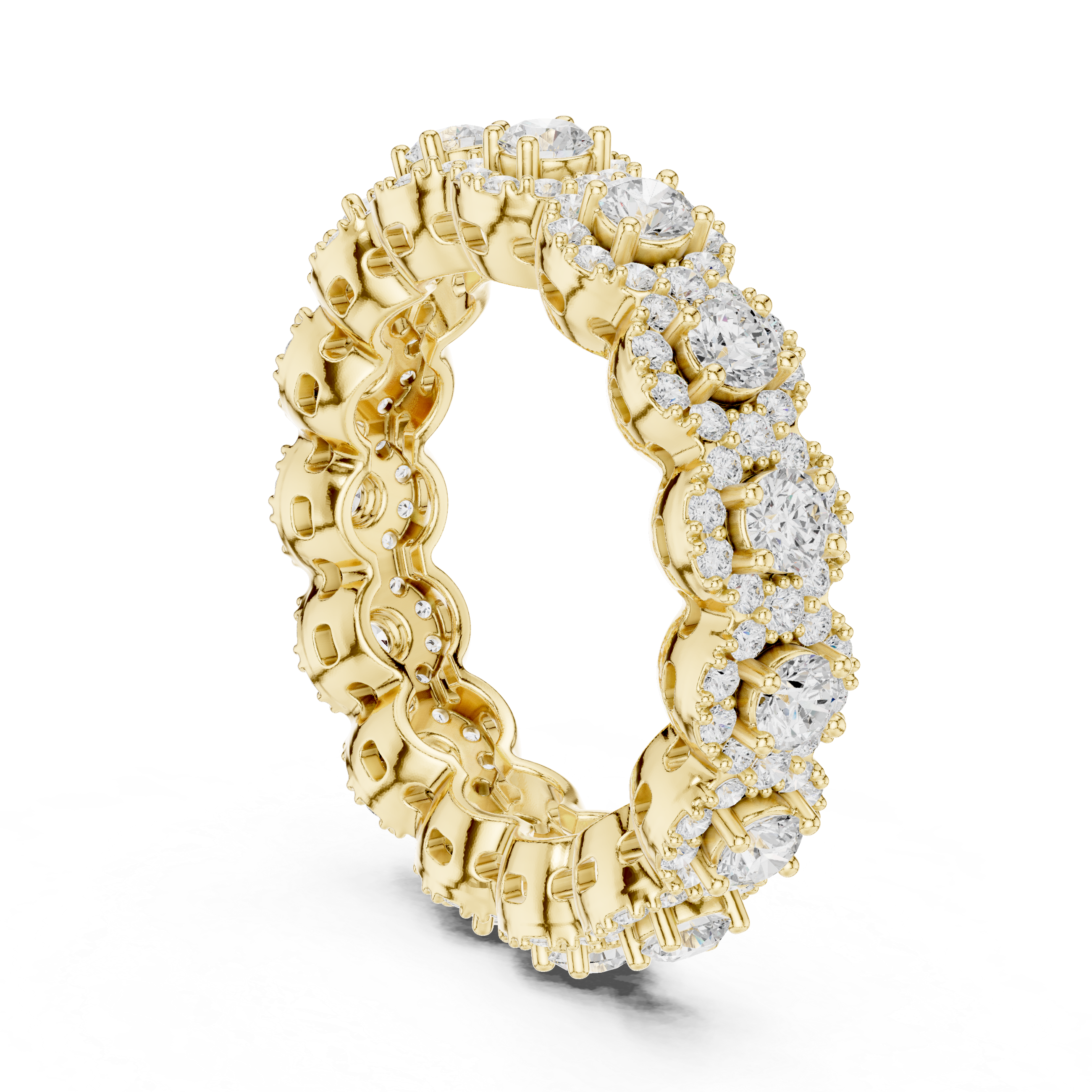 Round Brilliant Lab-Grown Diamond Eternity Ring – Kiashaa Jewellery