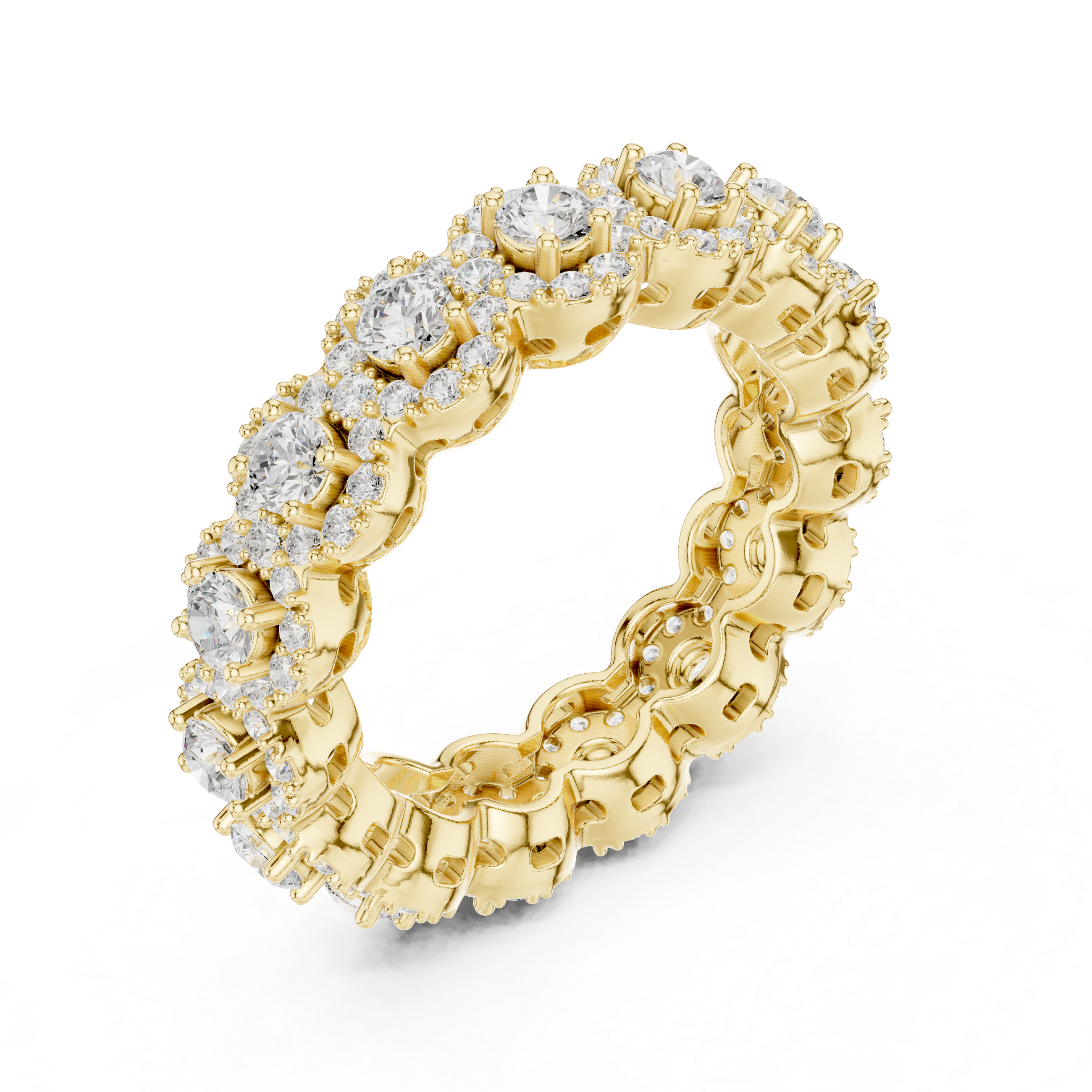 Round Brilliant Lab-Grown Diamond Eternity Ring – Kiashaa Jewellery