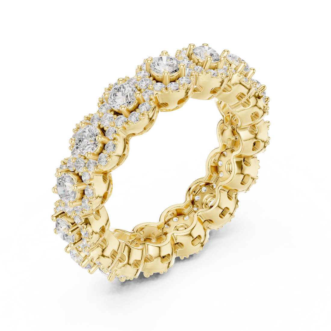Round Brilliant Lab-Grown Diamond Eternity Ring – Kiashaa Jewellery