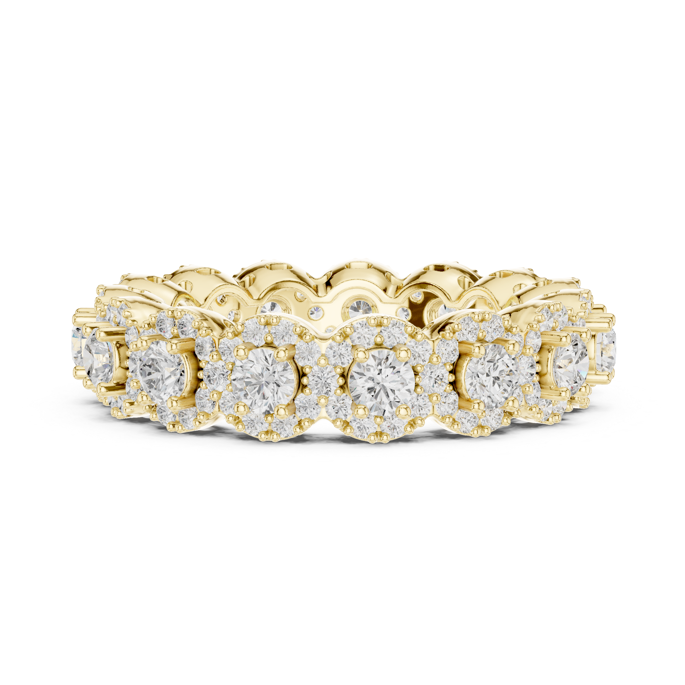 Round Brilliant Lab-Grown Diamond Eternity Ring – Kiashaa Jewellery