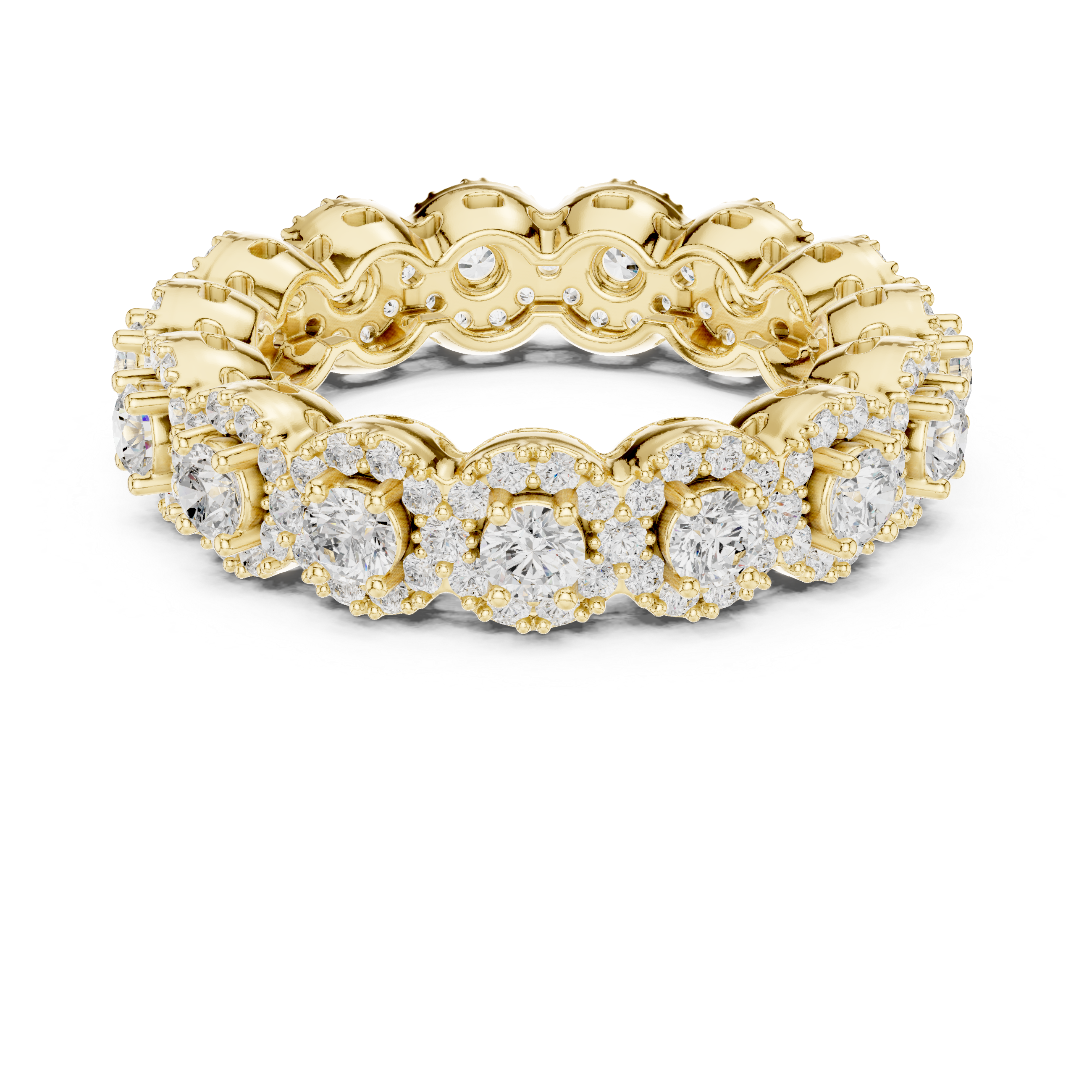 Round Brilliant Lab-Grown Diamond Eternity Ring – Kiashaa Jewellery