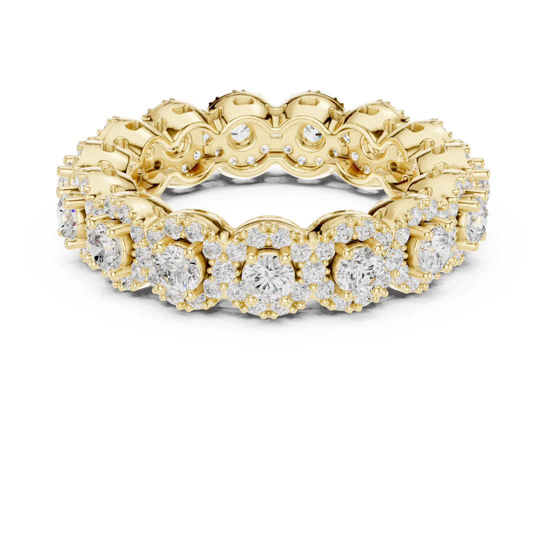 Round Brilliant Lab-Grown Diamond Eternity Ring – Kiashaa Jewellery