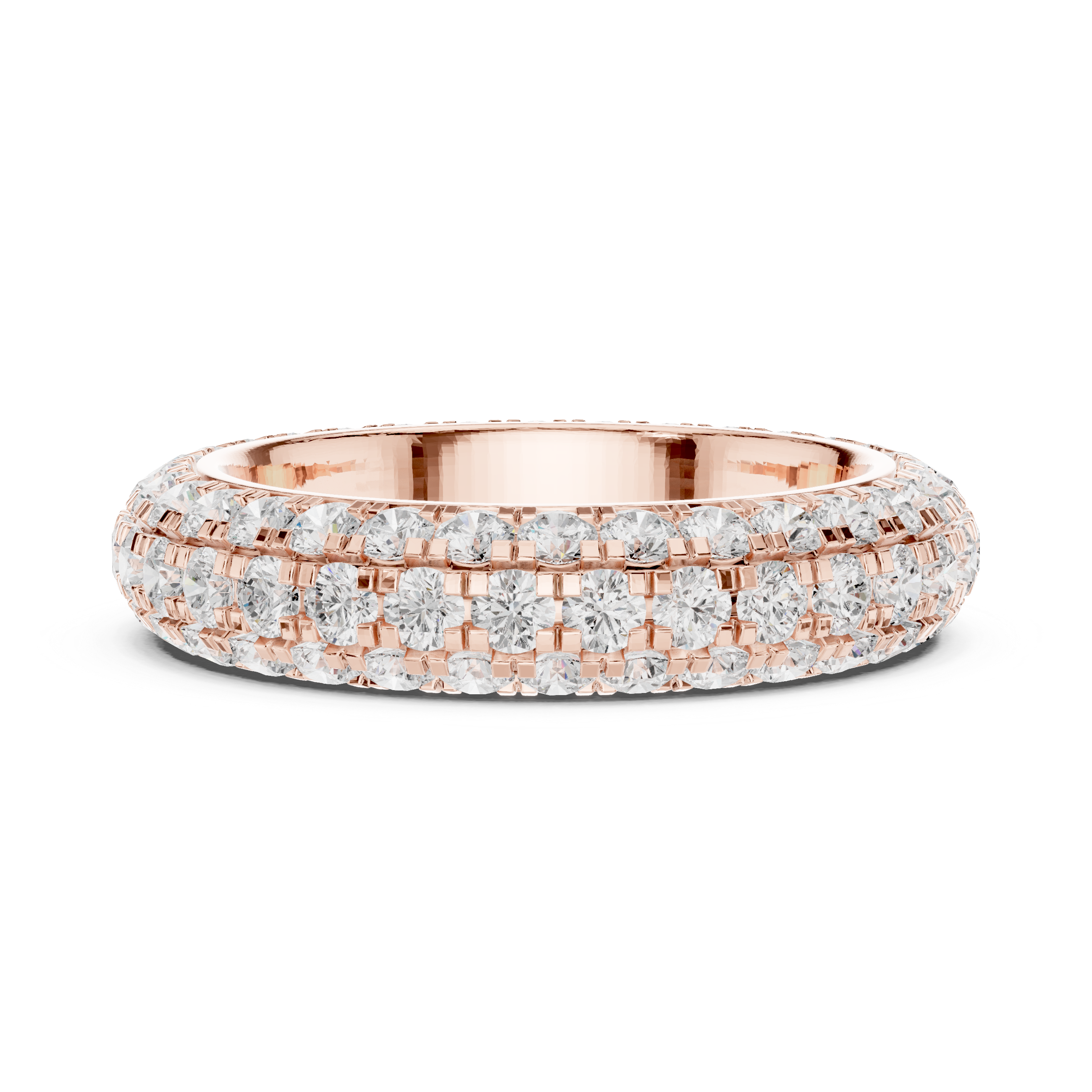 Double Row Lab-Grown Diamond Eternity Band – Kiashaa Jewellery