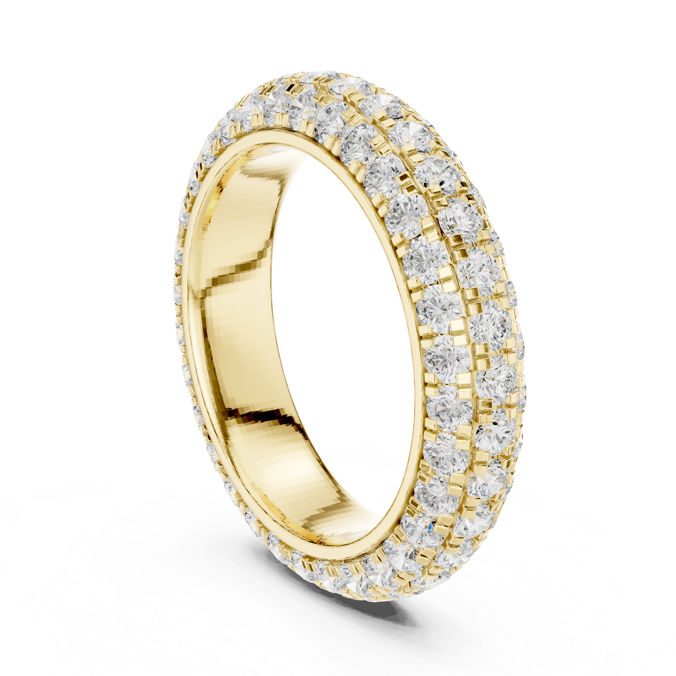 Double Row Lab-Grown Diamond Eternity Band – Kiashaa Jewellery