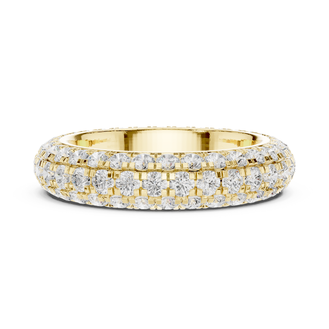 Double Row Lab-Grown Diamond Eternity Band – Kiashaa Jewellery