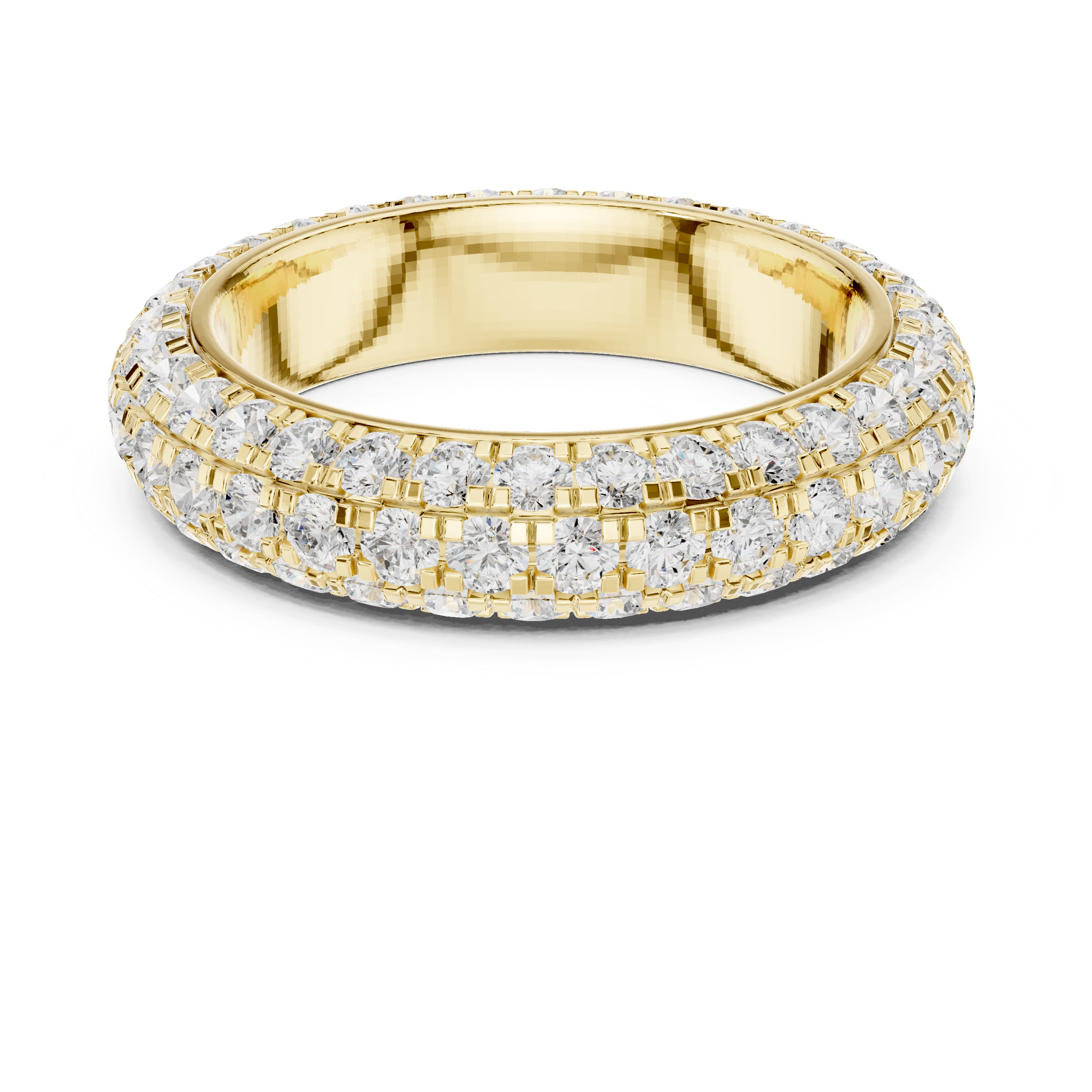Double Row Lab-Grown Diamond Eternity Band – Kiashaa Jewellery