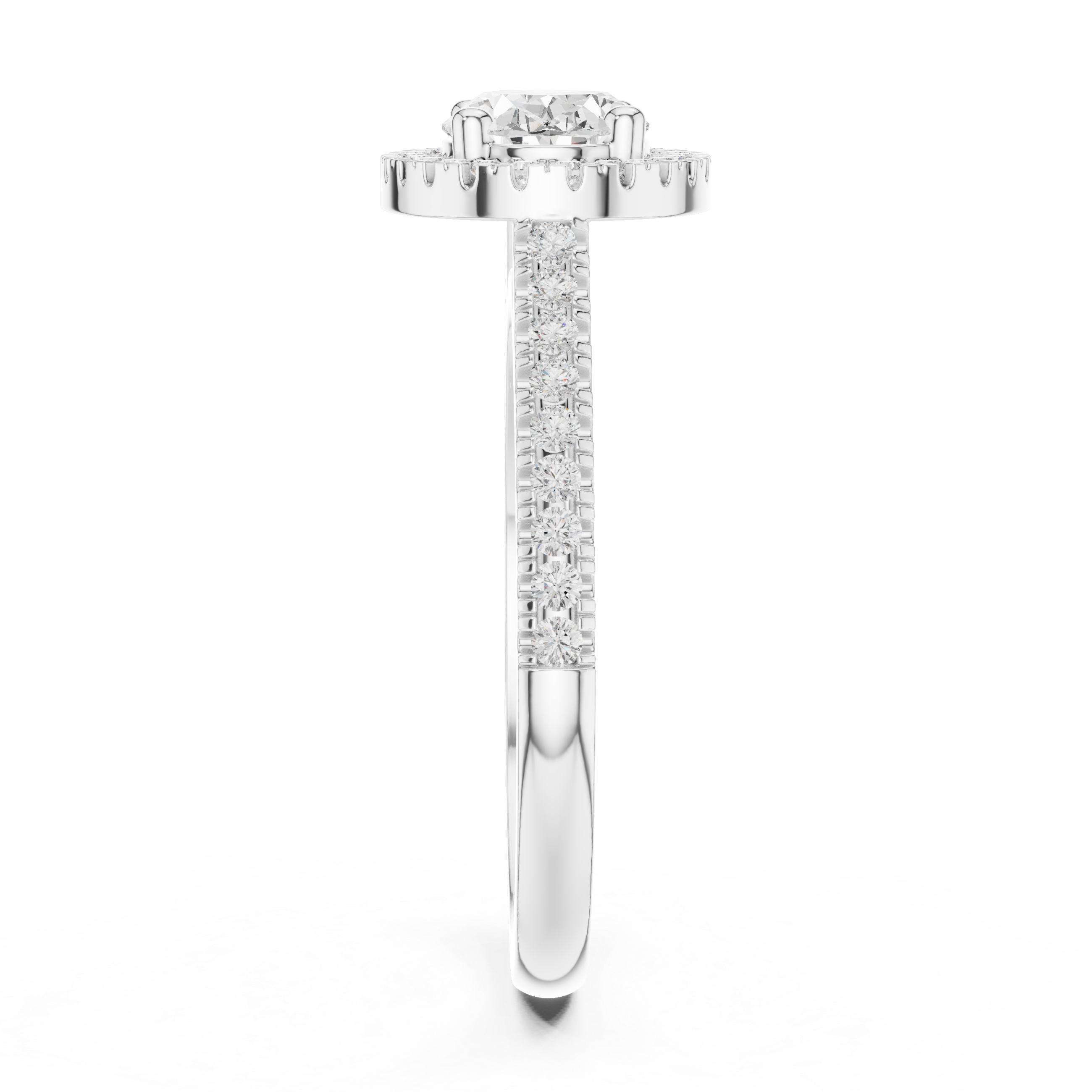 Oval Halo Lab-Grown Diamond Engagement Ring in Rose Gold – Kiashaa Jewellery