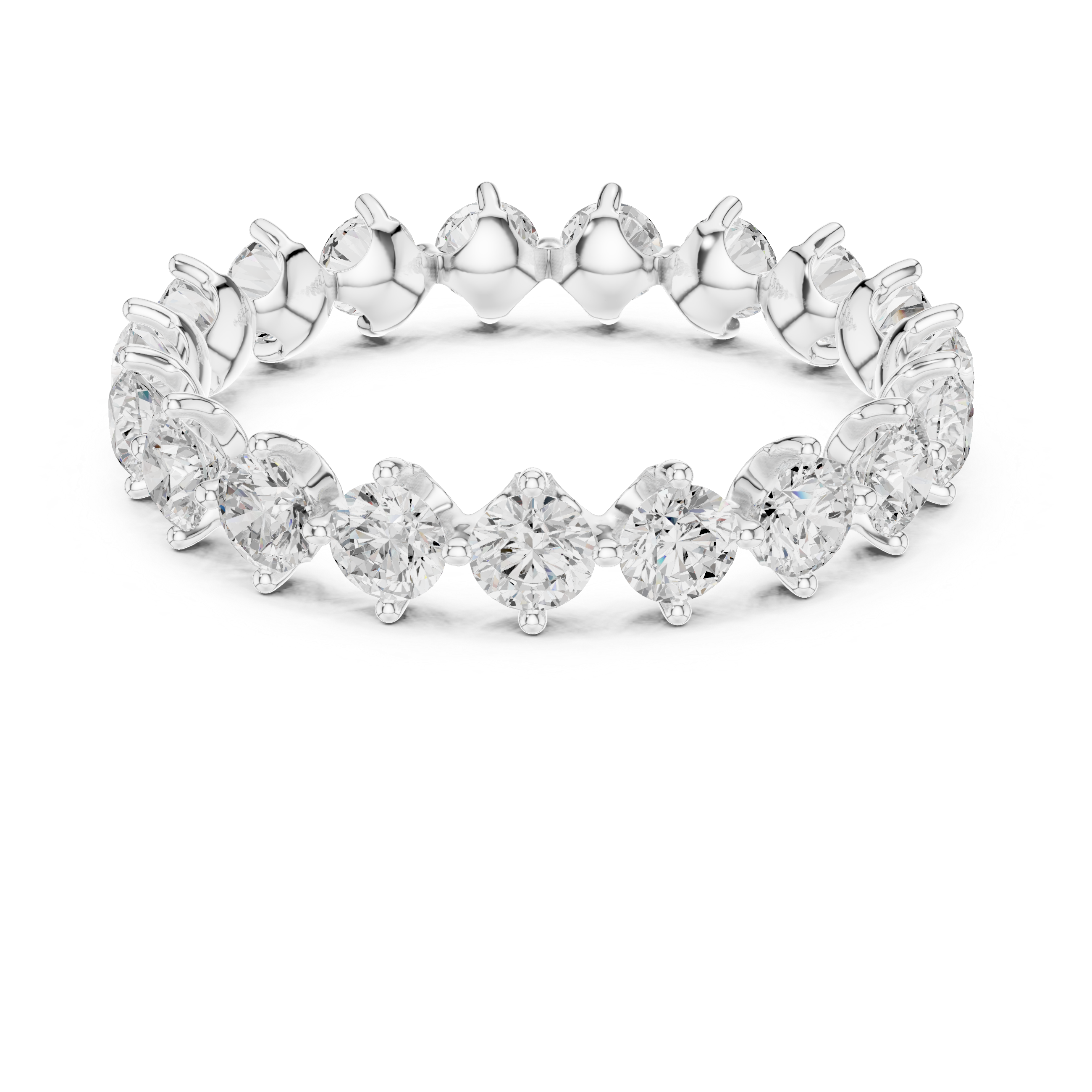 Classic Lab-Grown Diamond Eternity Ring in Rose Gold | Kiashaa Jewellery