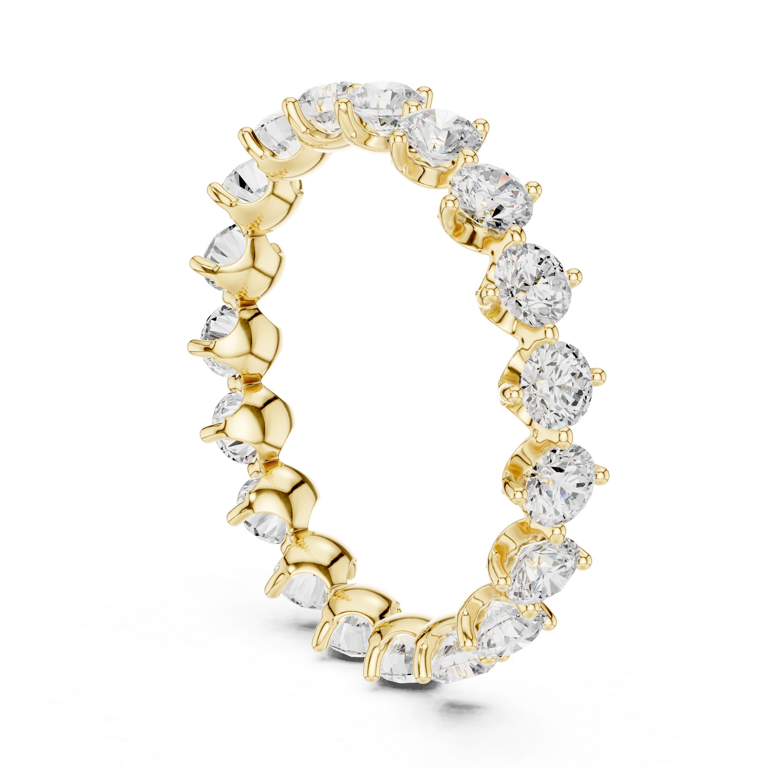 Classic Lab-Grown Diamond Eternity Ring in Rose Gold | Kiashaa Jewellery