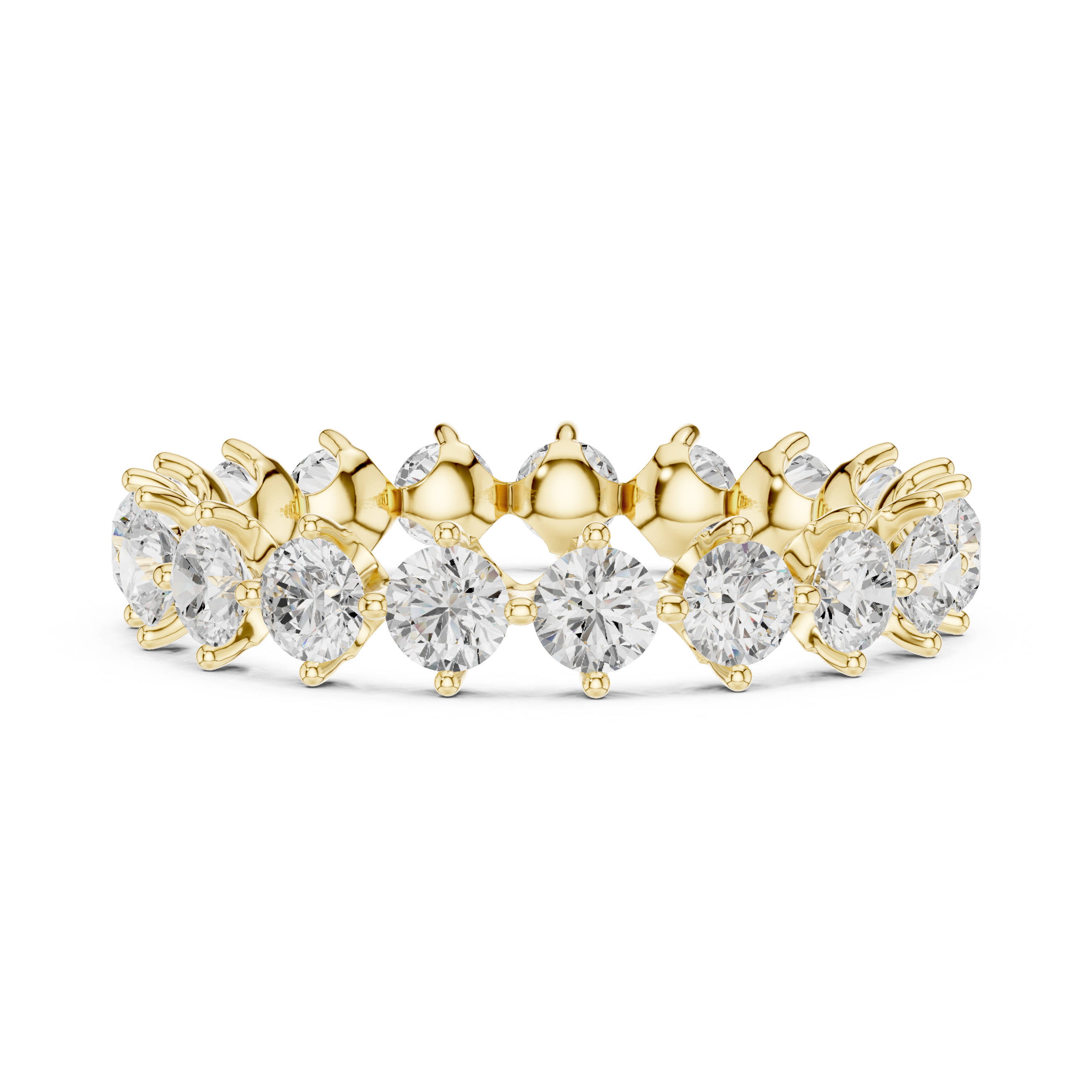 Classic Lab-Grown Diamond Eternity Ring in Rose Gold | Kiashaa Jewellery