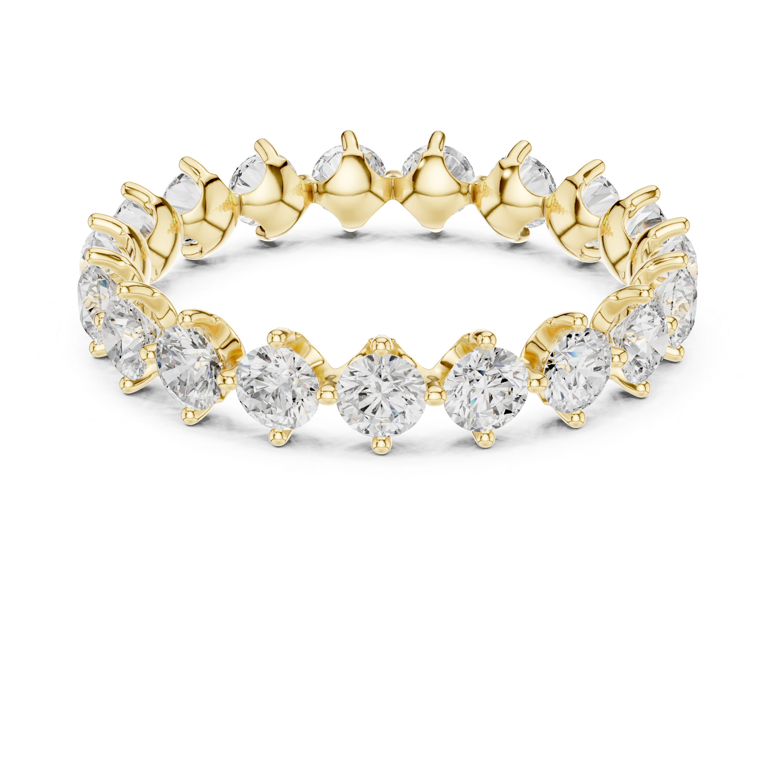 Classic Lab-Grown Diamond Eternity Ring in Rose Gold | Kiashaa Jewellery