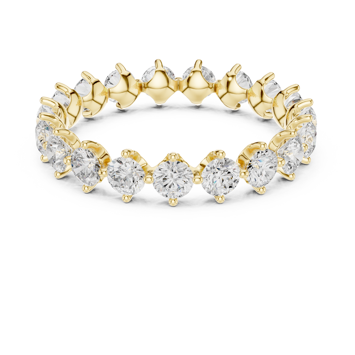 Classic Lab-Grown Diamond Eternity Ring in Rose Gold | Kiashaa Jewellery
