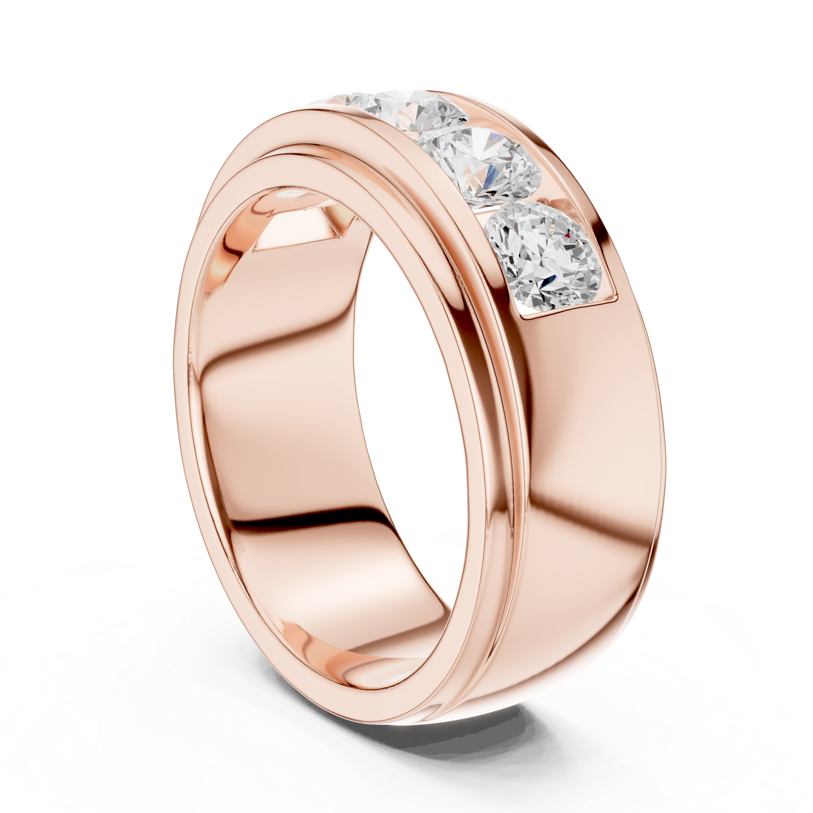 Classic Men’s Lab-Grown Diamond Band – Kiashaa Jewellery