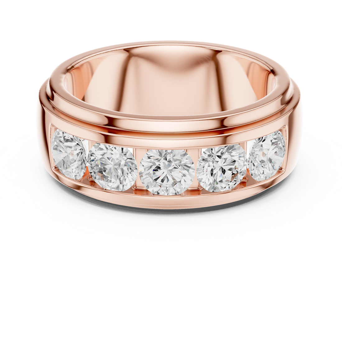 Classic Men’s Lab-Grown Diamond Band – Kiashaa Jewellery