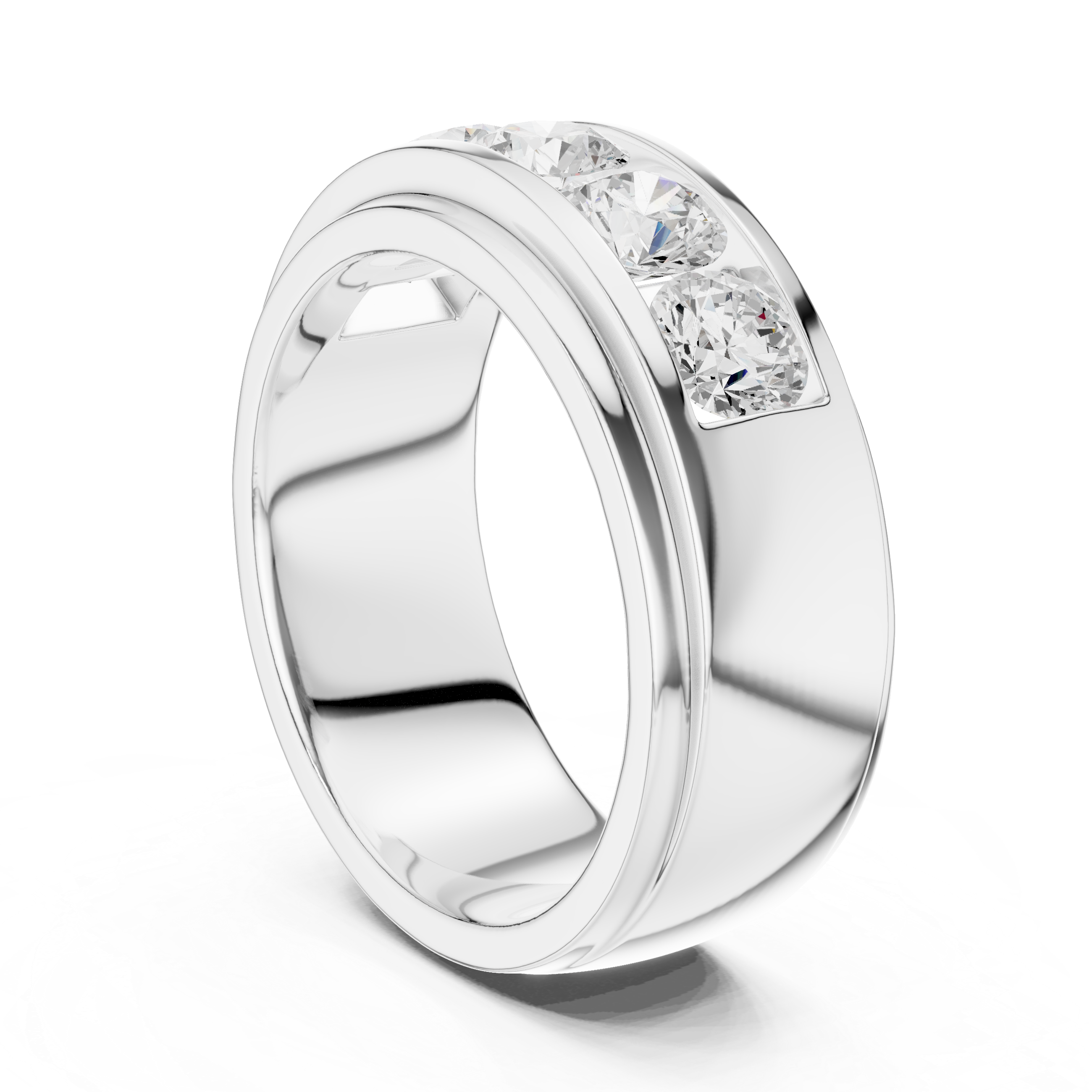 Classic Men’s Lab-Grown Diamond Band – Kiashaa Jewellery