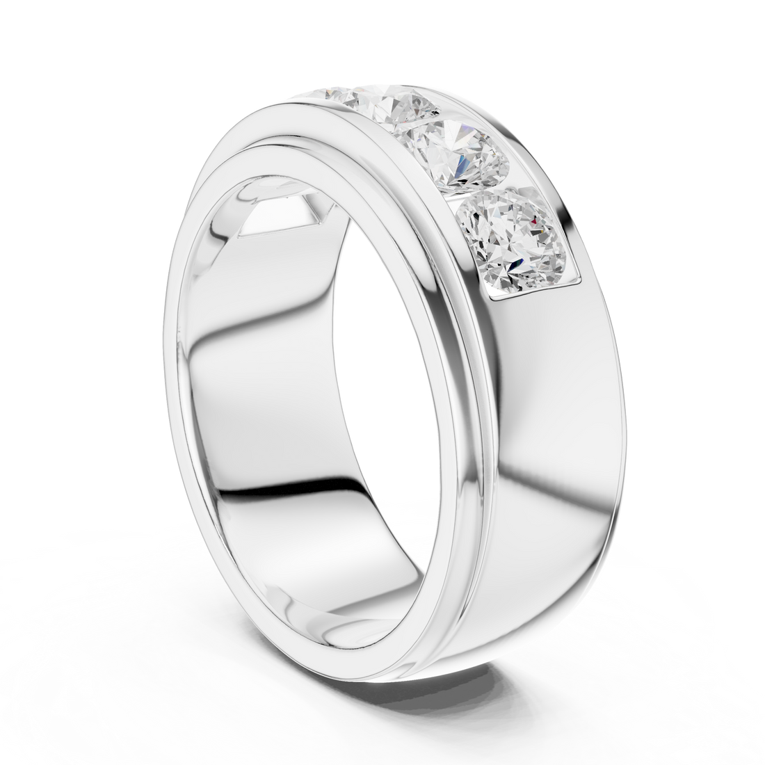 Classic Men’s Lab-Grown Diamond Band – Kiashaa Jewellery
