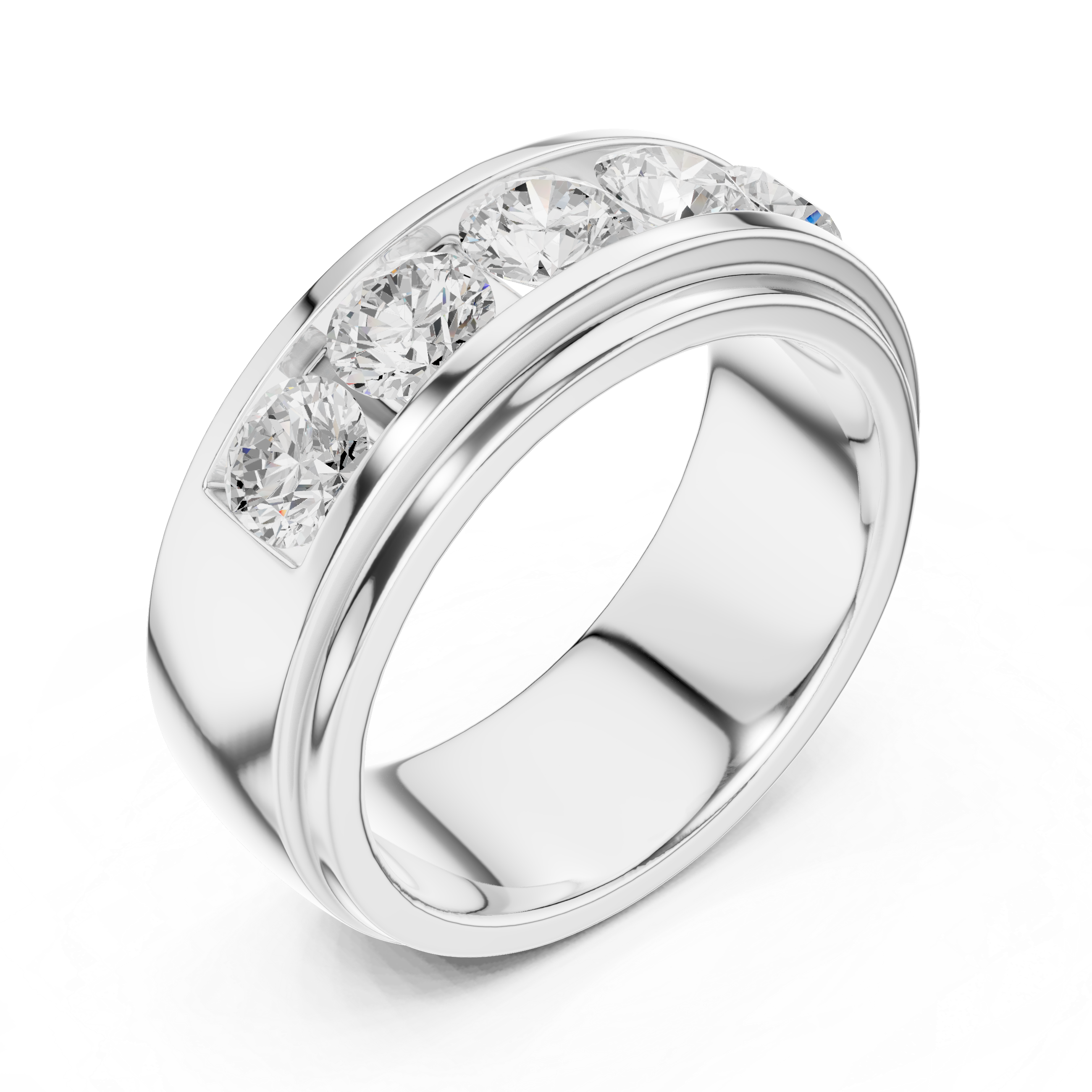 Classic Men’s Lab-Grown Diamond Band – Kiashaa Jewellery