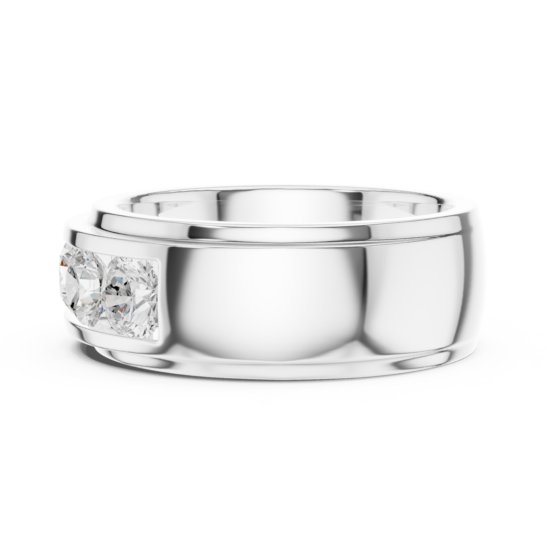 Classic Men’s Lab-Grown Diamond Band – Kiashaa Jewellery
