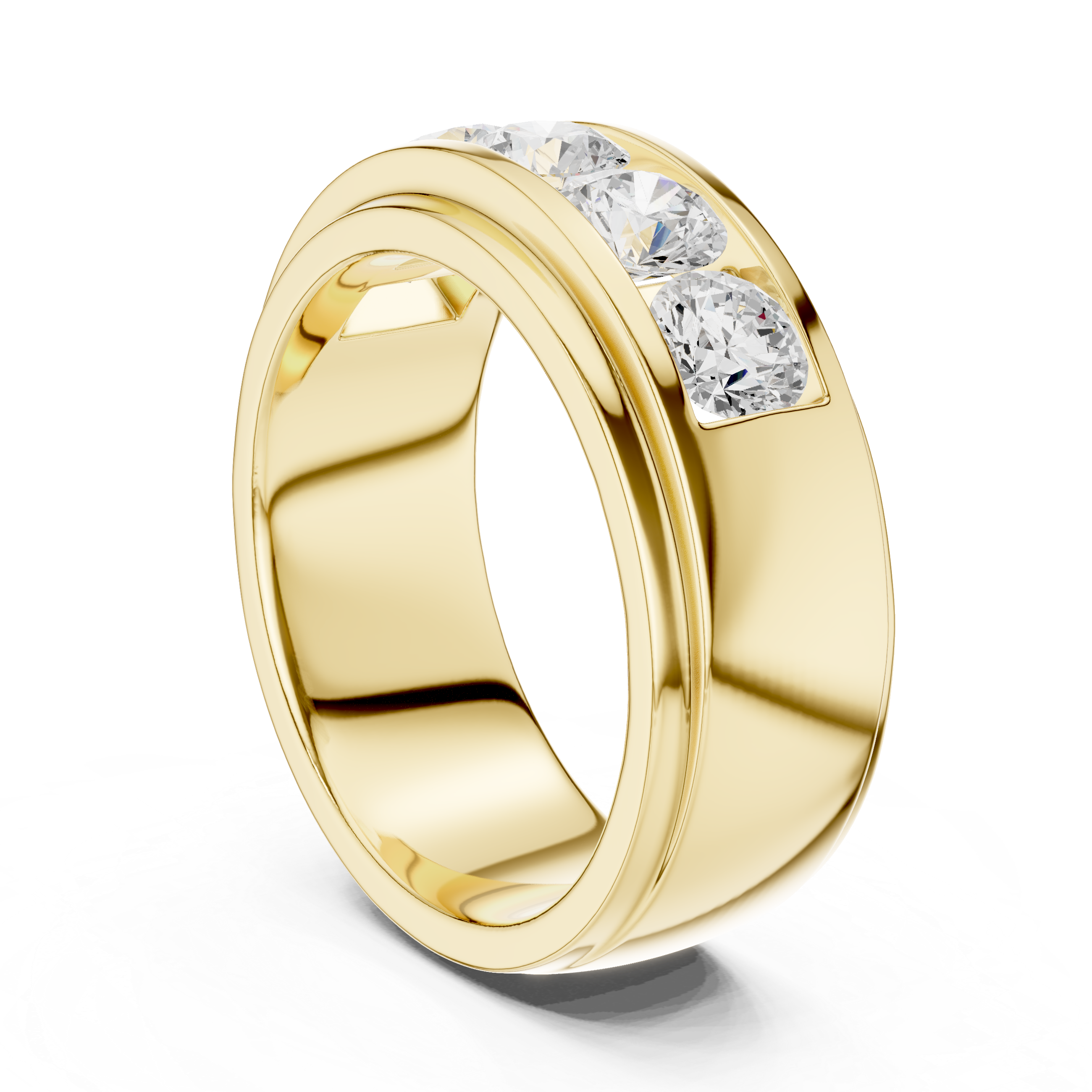 Classic Men’s Lab-Grown Diamond Band – Kiashaa Jewellery