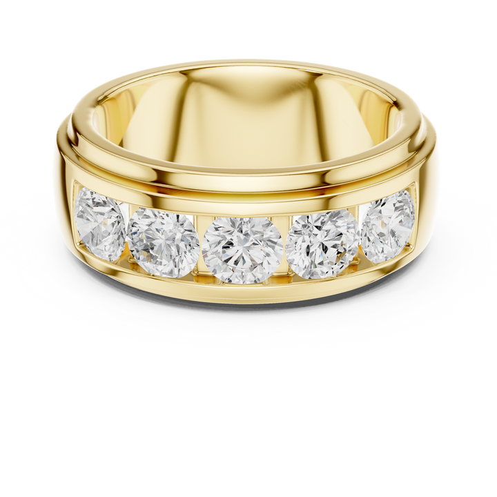 Classic Men’s Lab-Grown Diamond Band – Kiashaa Jewellery