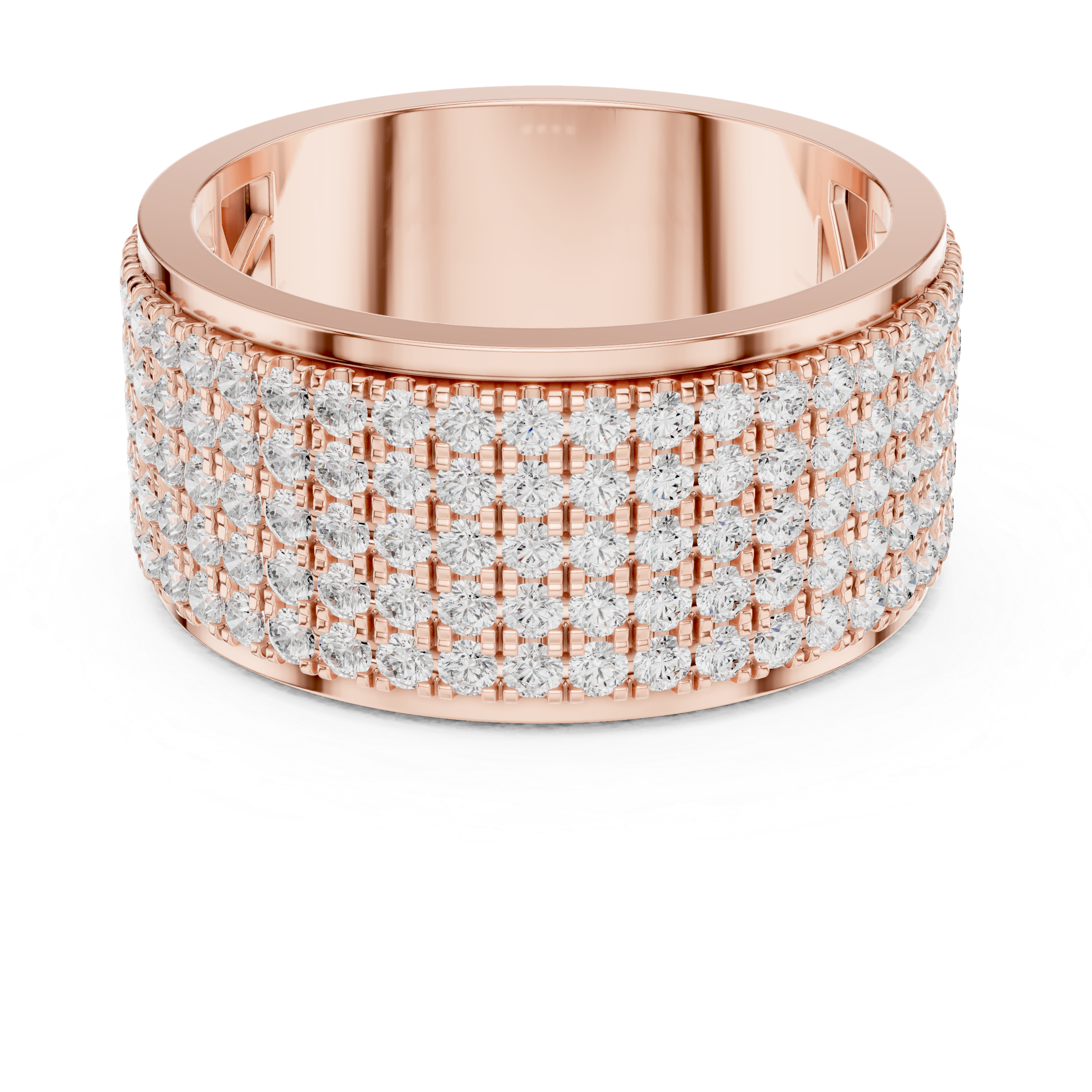 Bold Pavé Lab-Grown Diamond Men’s Band – Kiashaa Jewellery
